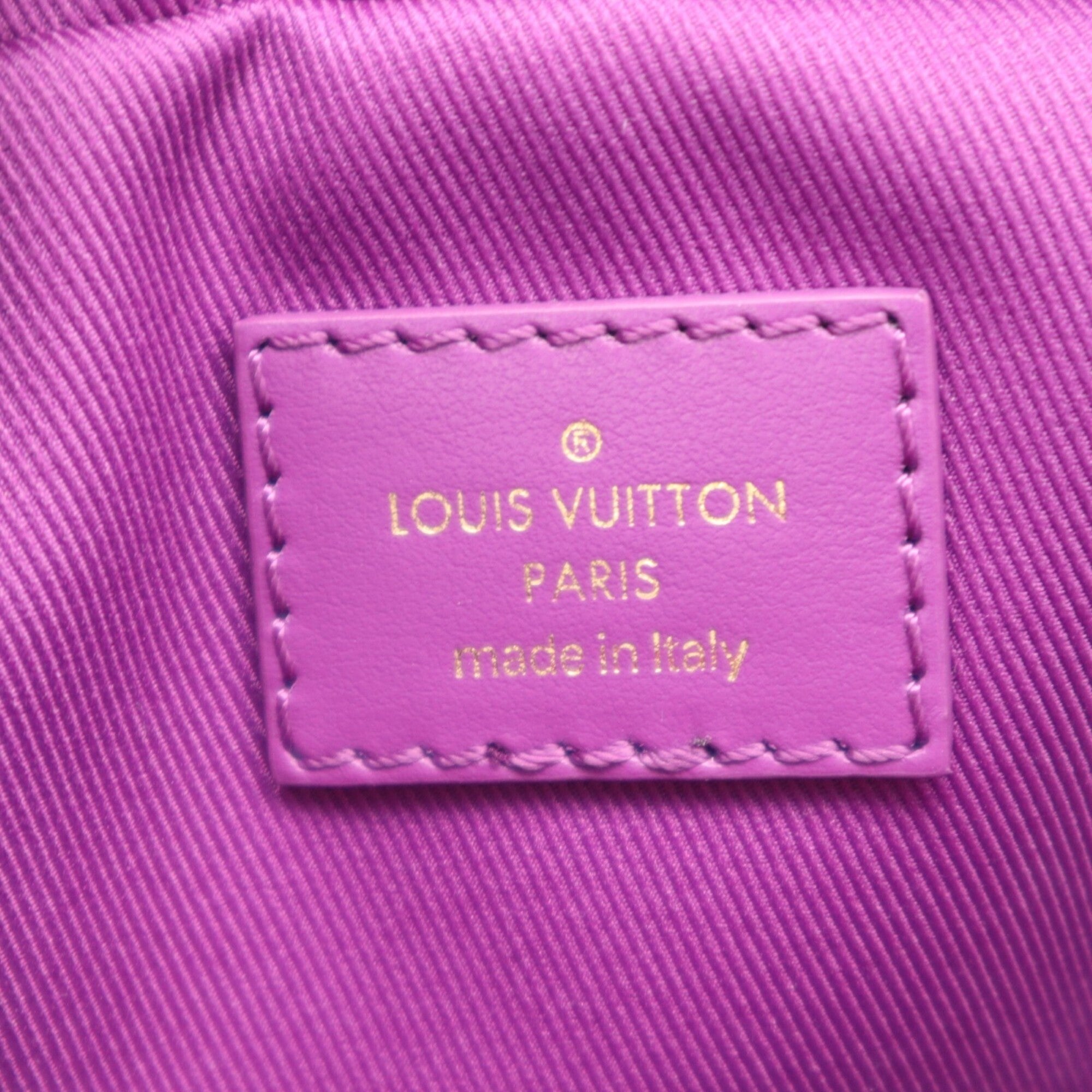 Louis Vuitton Monogram Denim Purple Monogram Denim Shoulder Bag (Pre-Owned)