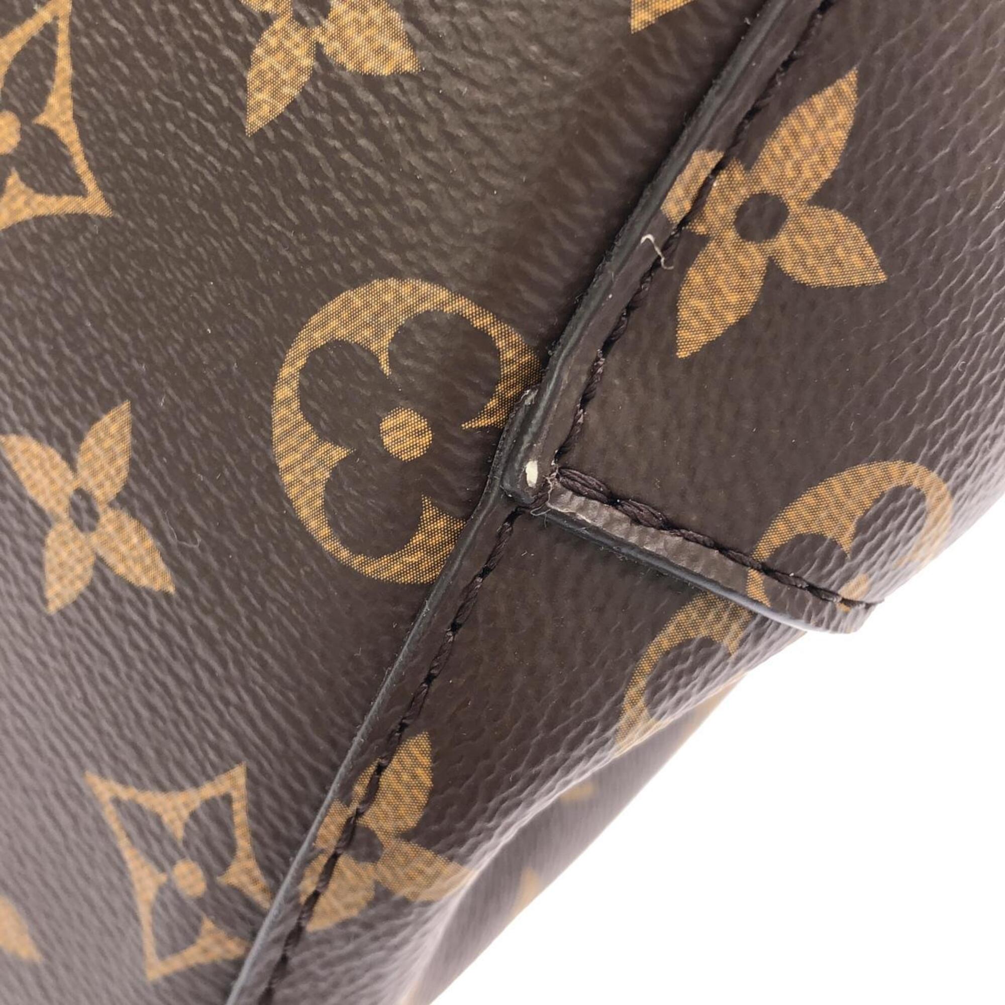 Louis Vuitton Marron Rose Poudre Coated Canvas Shoulder Bag (Pre-Owned)