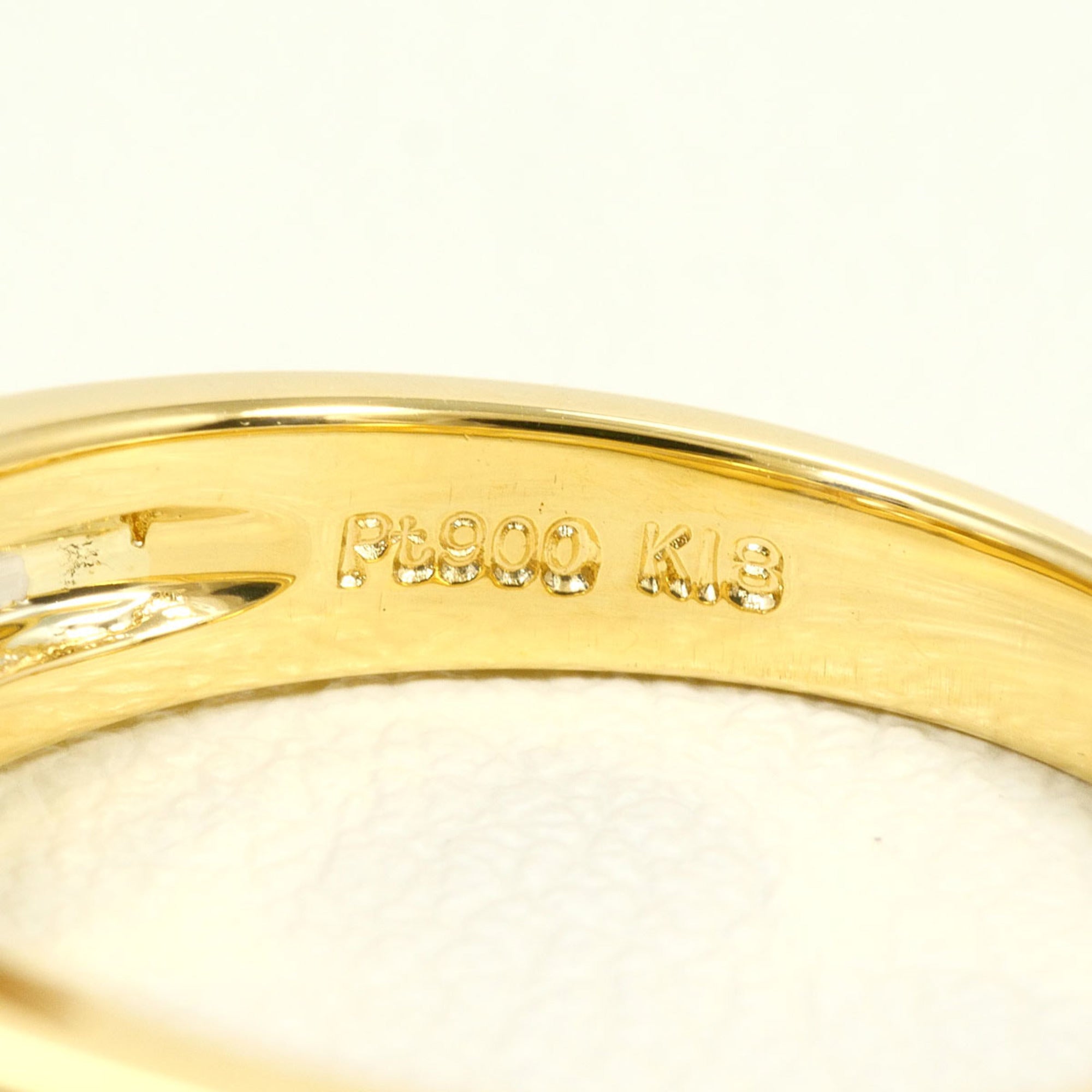 Unbranded Platinum Yellow Gold Yellow Gold (18K) Platinum 900 Band Ring (Pre-Owned)
