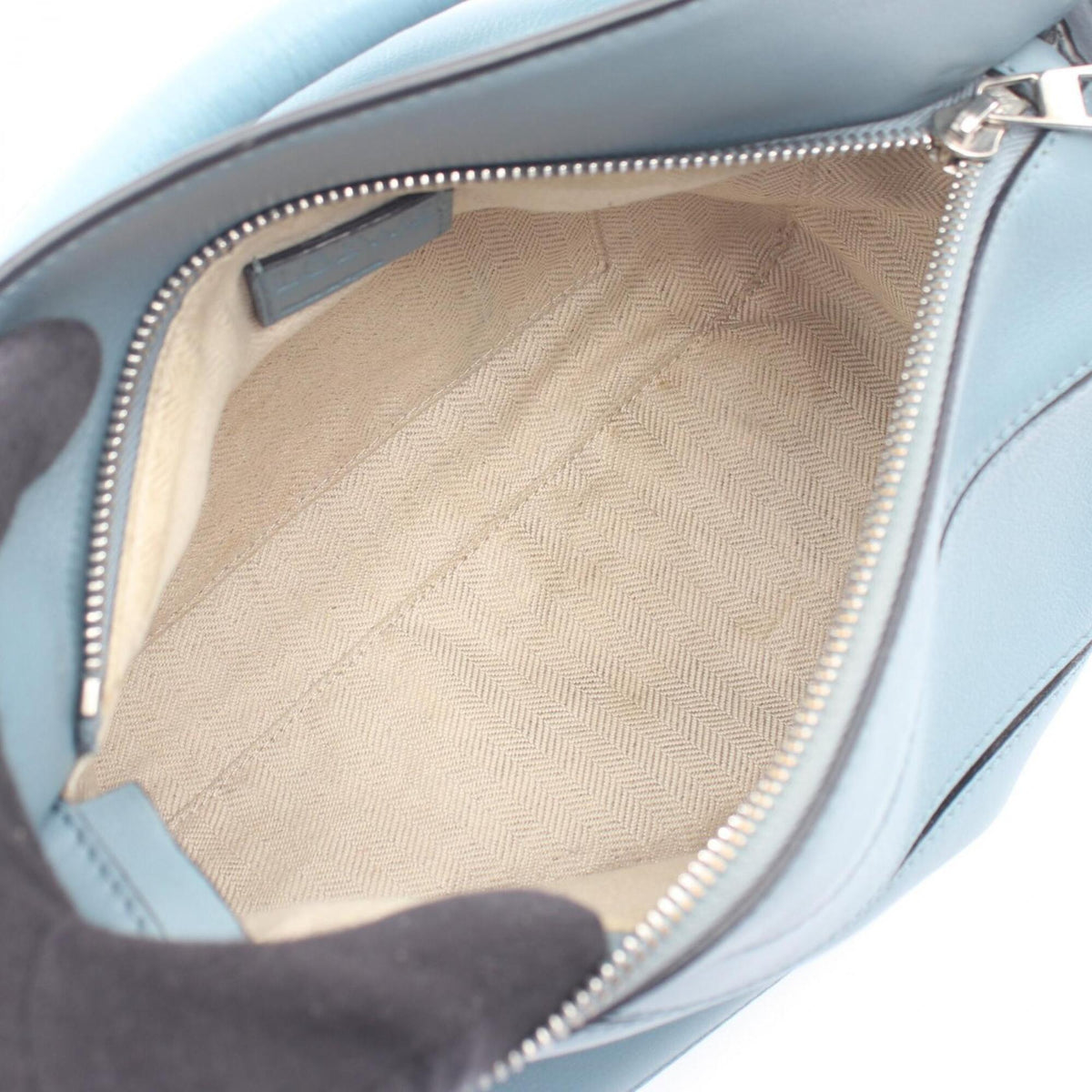 Loewe Blue Leather Handbag Shoulder Bag (Pre-Owned)