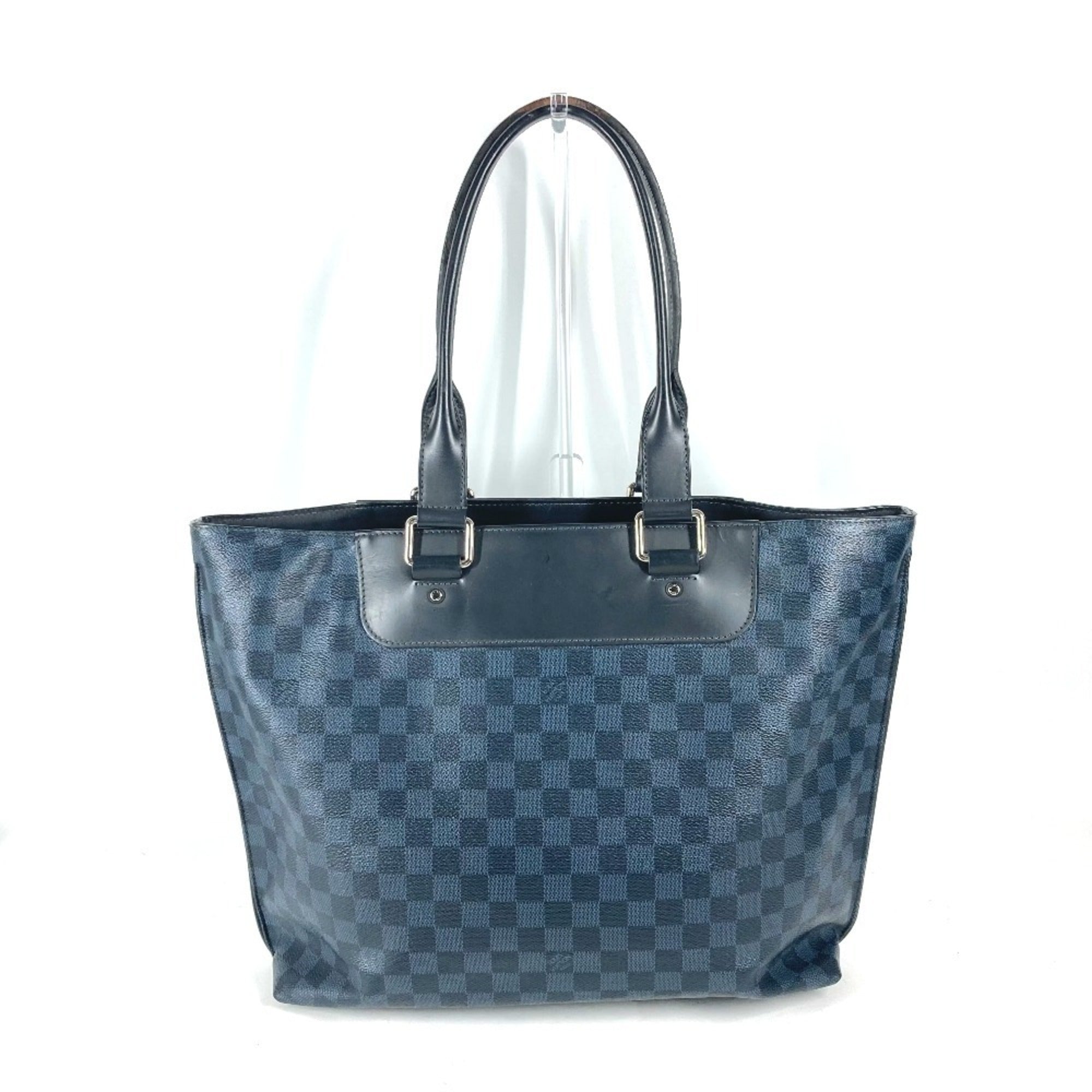 Louis Vuitton Navy Damier Canvas Shoulder Bag Tote Bag (Pre-Owned)