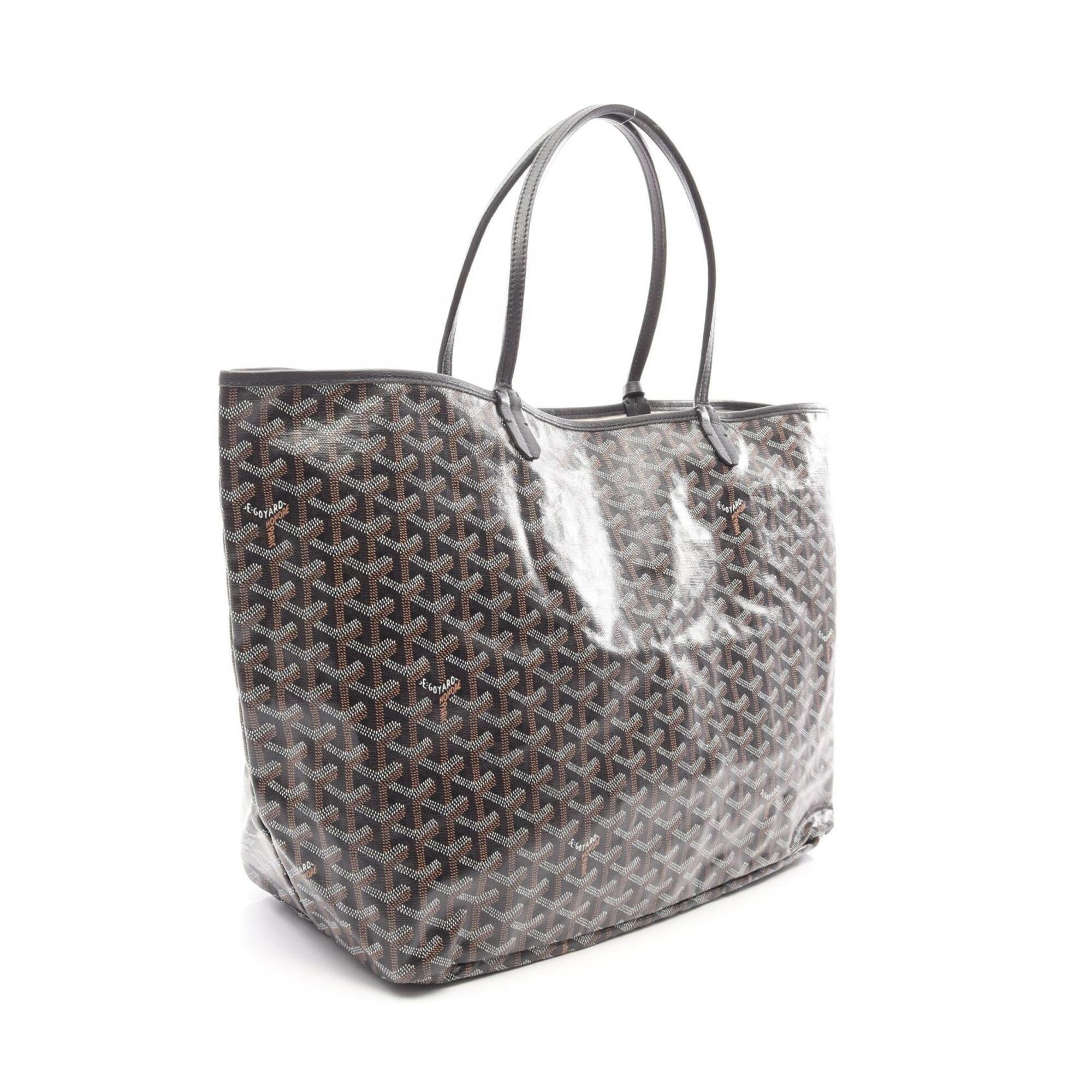 Goyard Black Multi-Color Pvc Coated Canvas Leather Tote Bag (Pre-Owned)