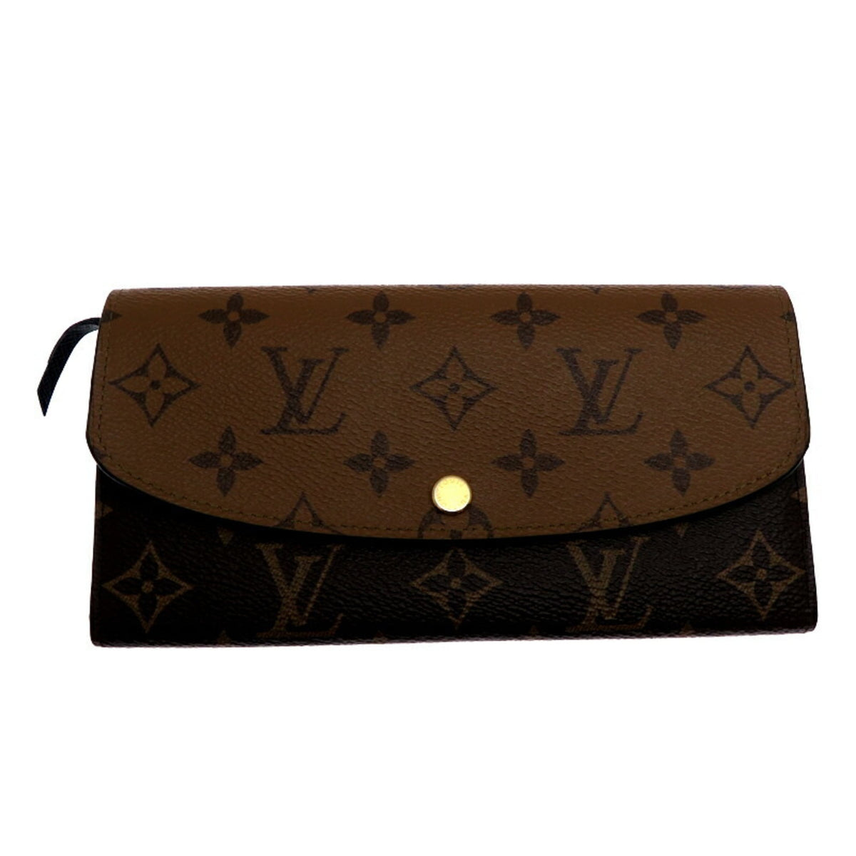 Louis Vuitton Brown Monogram Reverse Long Wallet (Tri-Fold) (Pre-Owned)