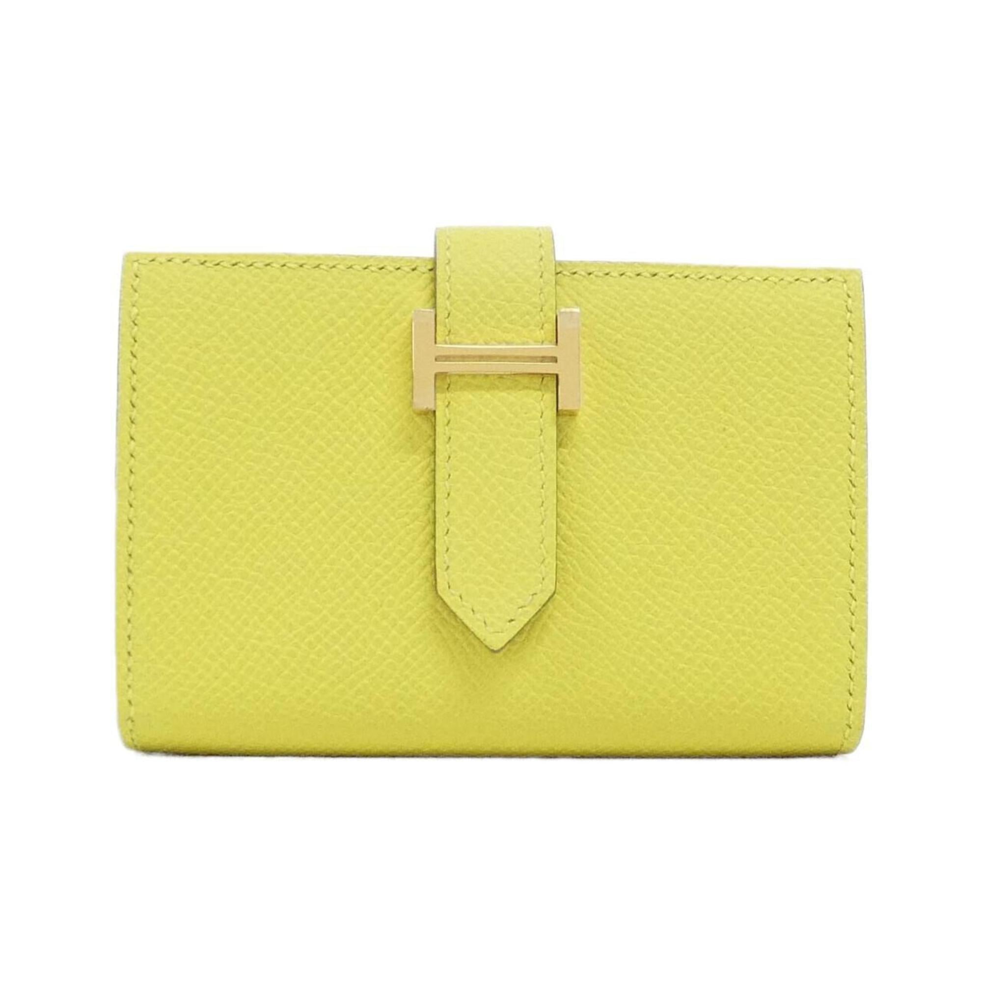 Hermes Lime Epsom Leather Wallet (Bi-Fold) (Pre-Owned)