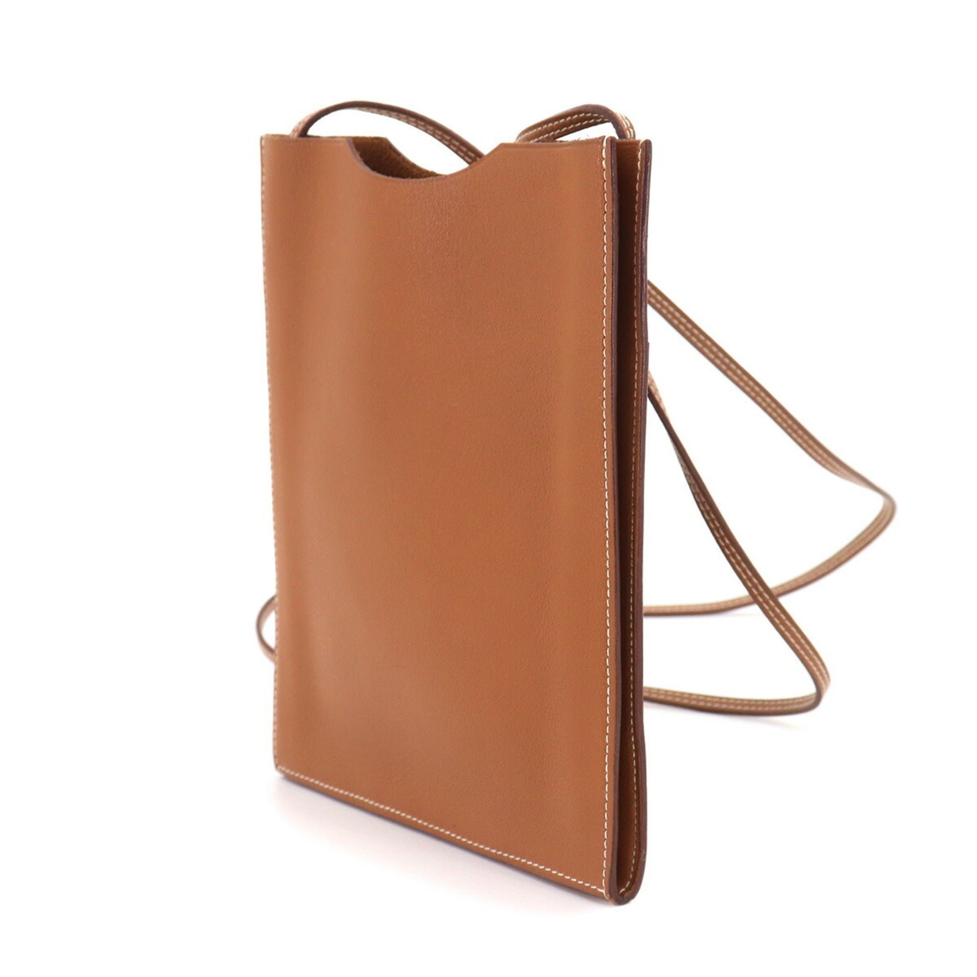 Hermes Onimaitou Gold Swift Leather Shoulder Bag (Pre-Owned)