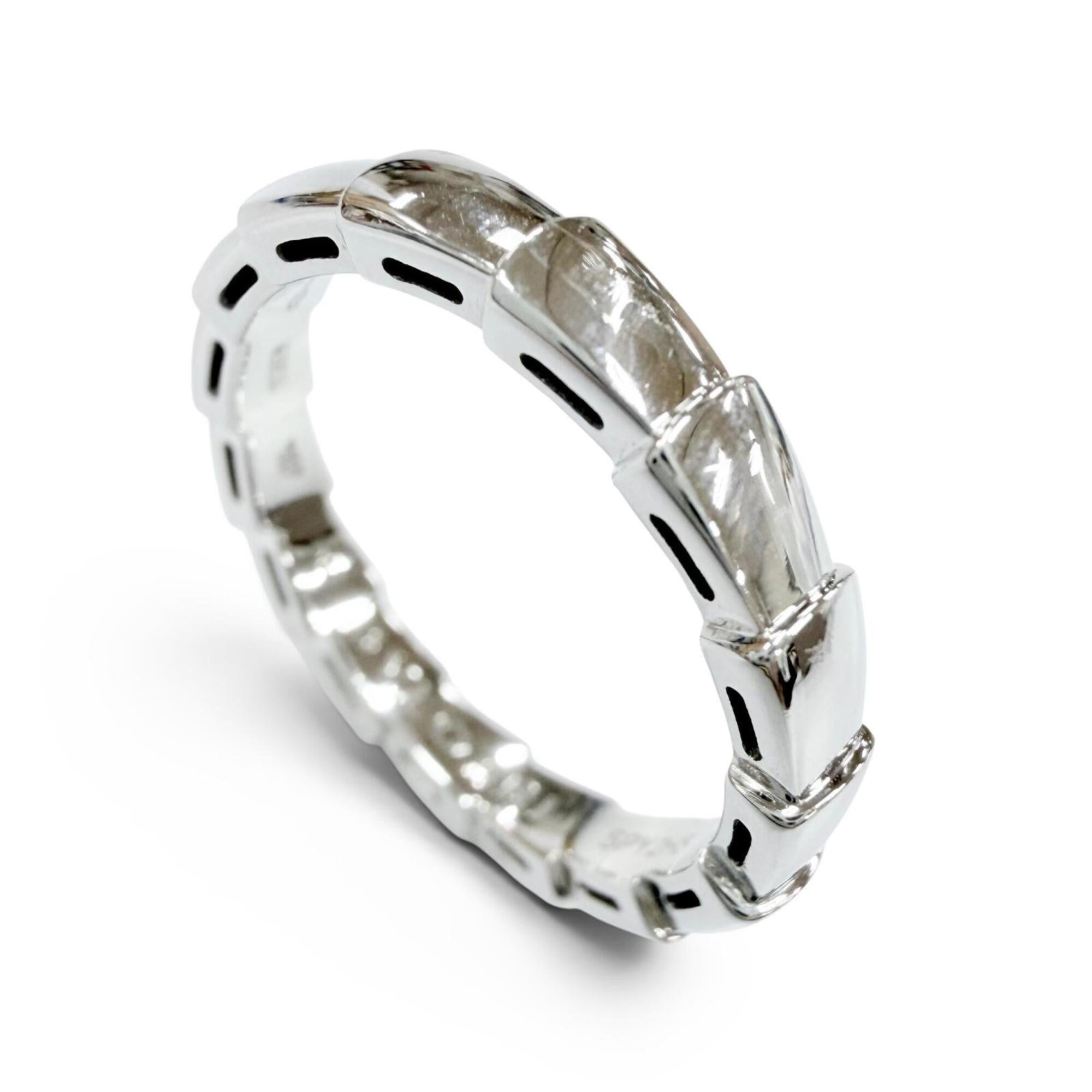 Bvlgari White Gold White Gold (18K) Band Ring (Pre-Owned)