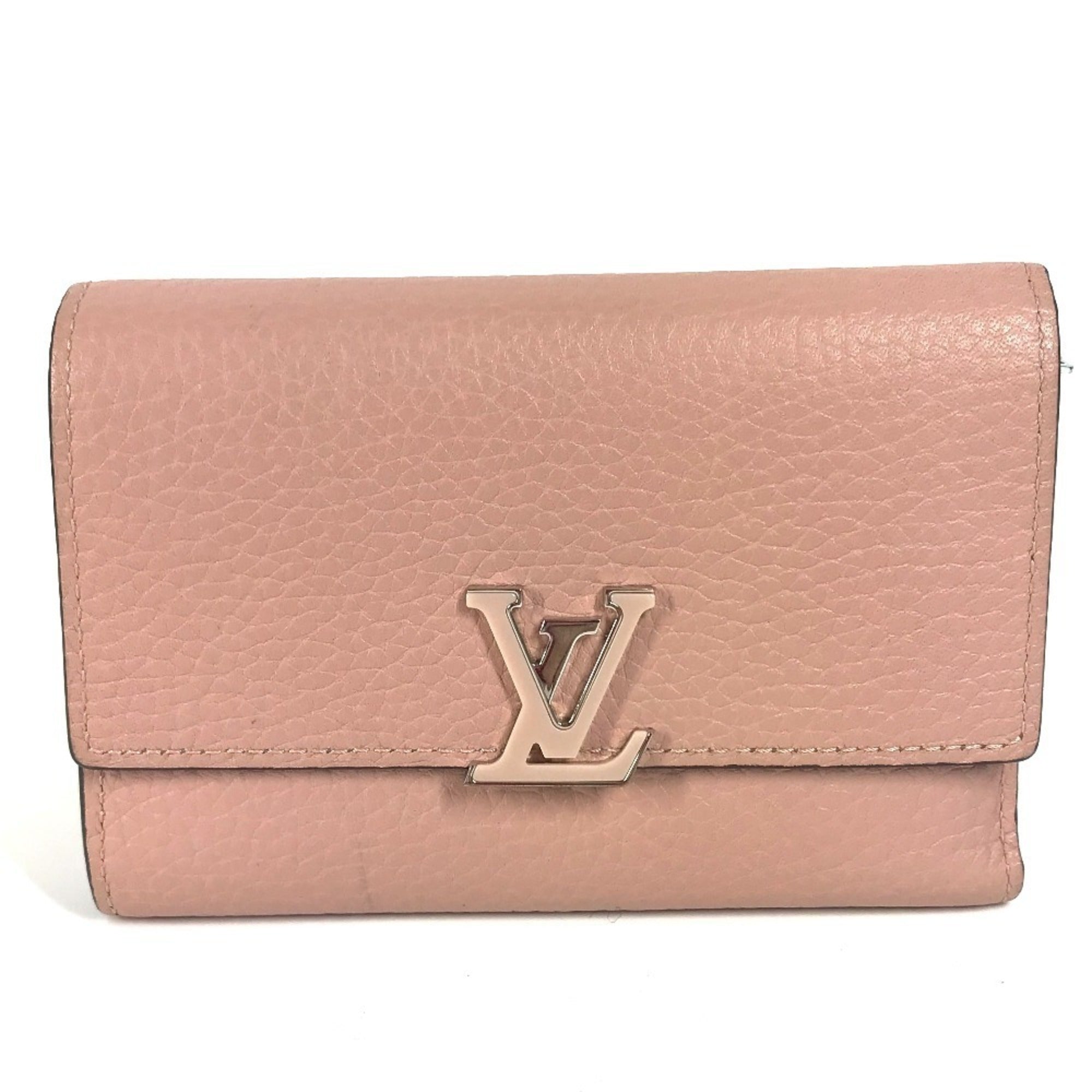 Louis Vuitton Taurillon Magnolia Pink Leather Wallet (Tri-Fold) (Pre-Owned)