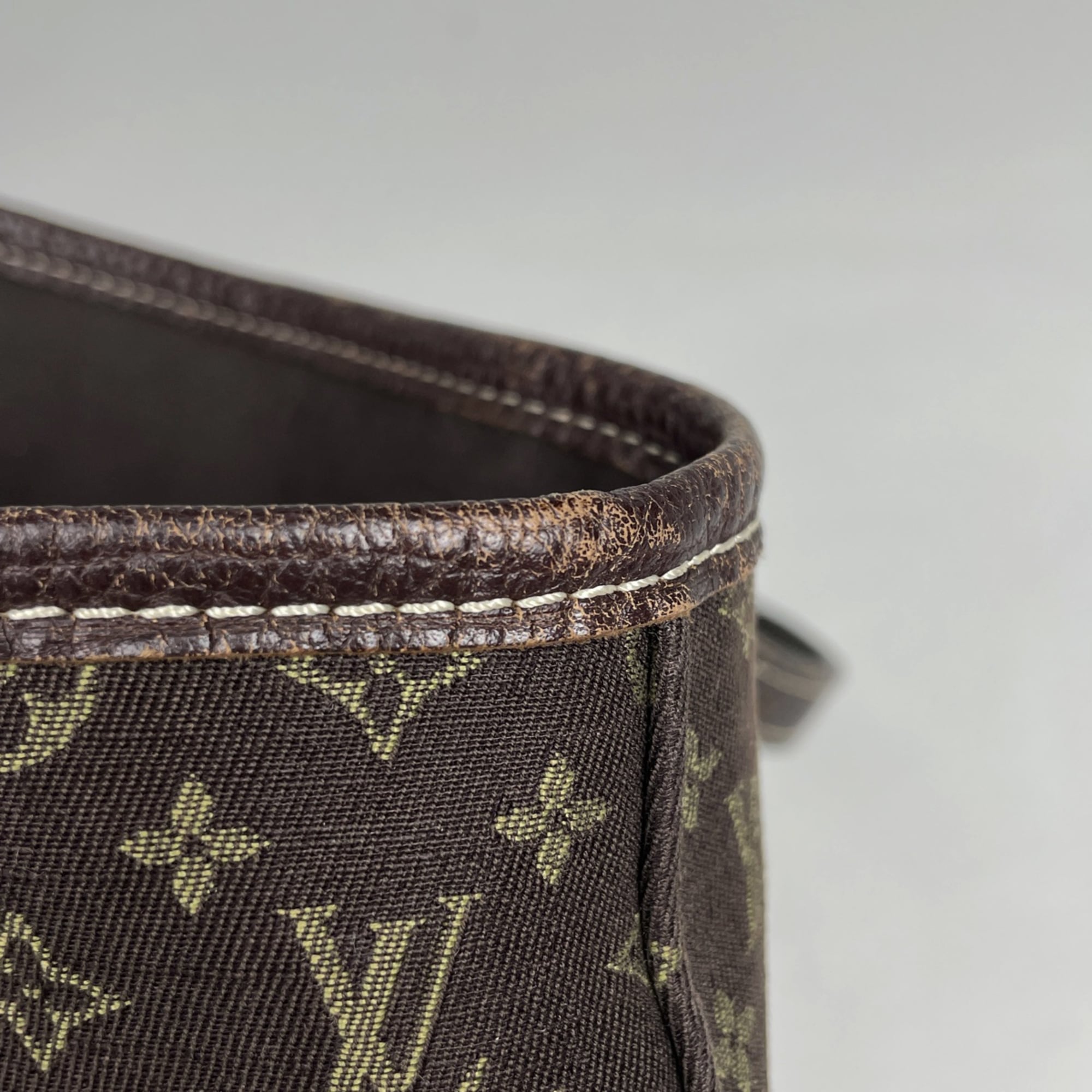 Louis Vuitton Monogram Mini Lin Brown Ebene Monogram Mini Lin Shoulder Bag Tote Bag (Pre-Owned)