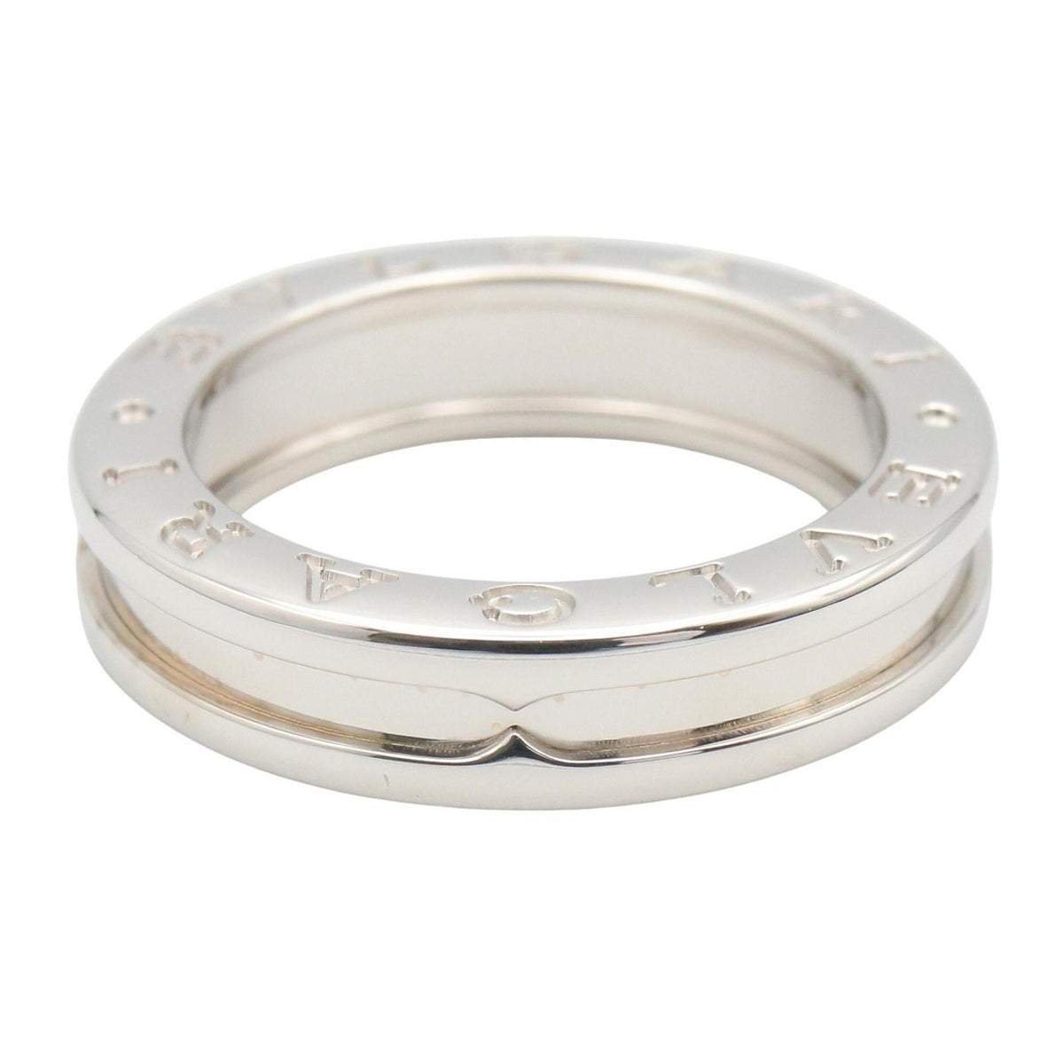Bvlgari Silver White Gold (18K) Band Ring (Pre-Owned)