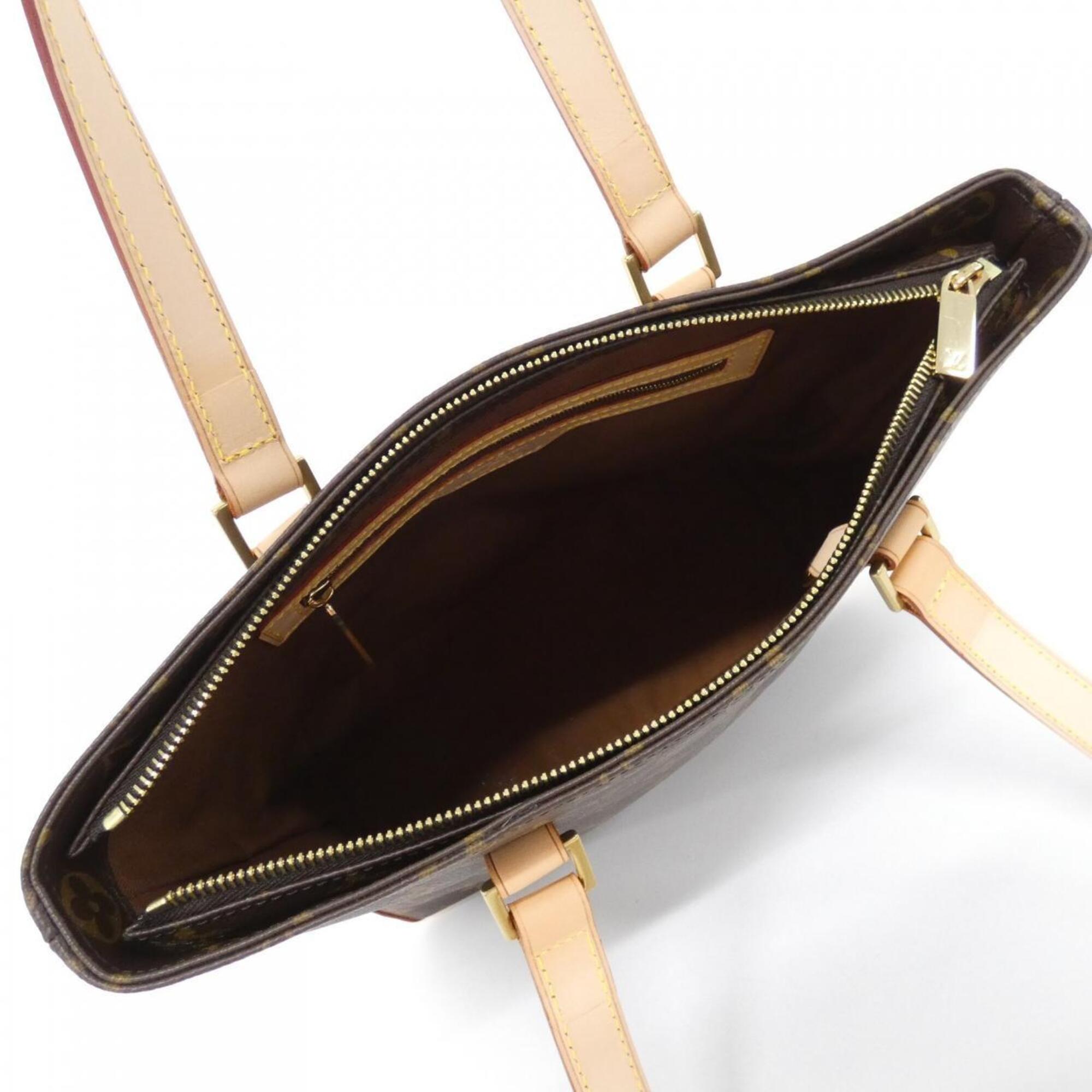 Louis Vuitton Marron Coated Canvas Handbag (Pre-Owned)