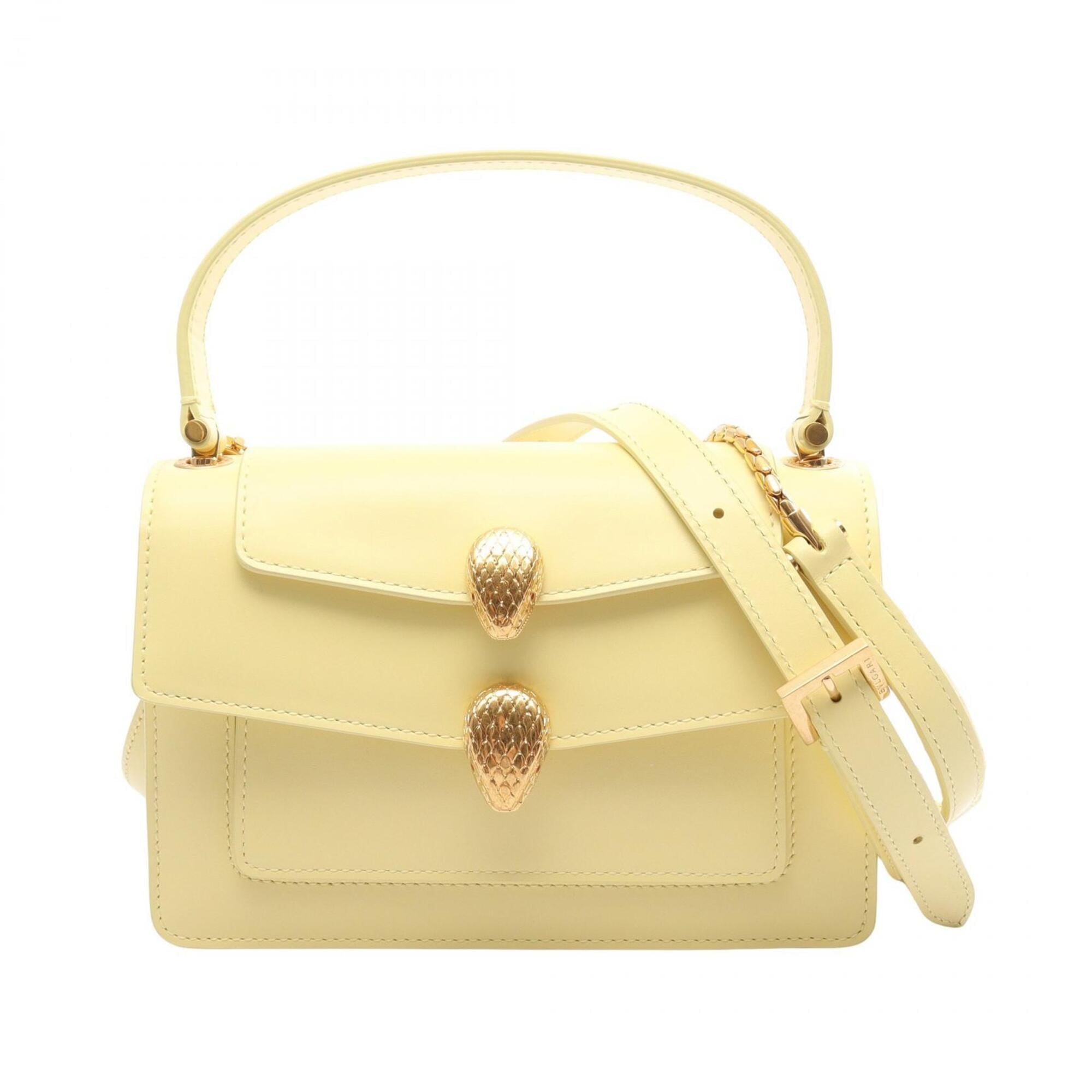 Bvlgari Yellow Leather Handbag (Pre-Owned)