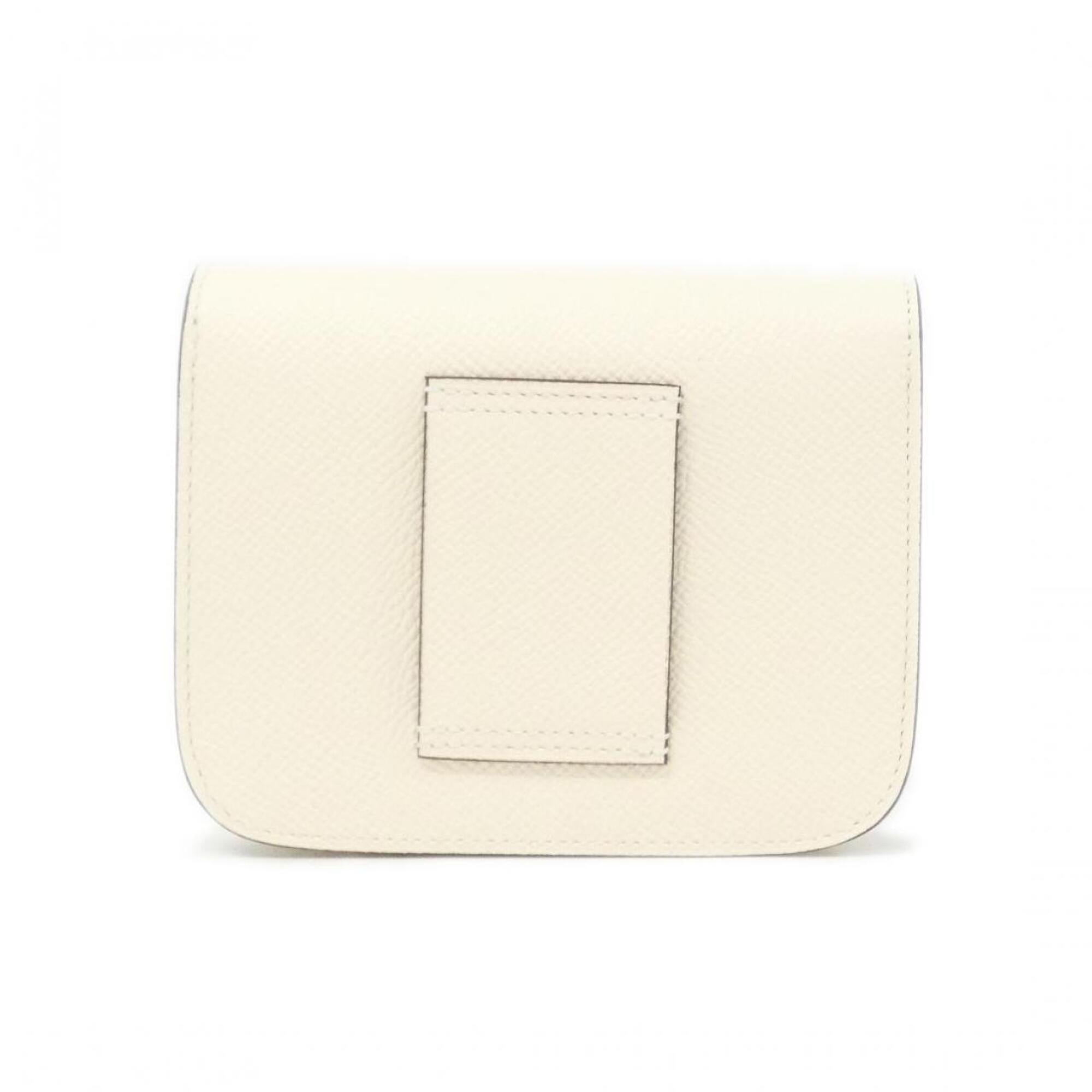Hermes White Epsom Leather Wallet (Bi-Fold) (Pre-Owned)