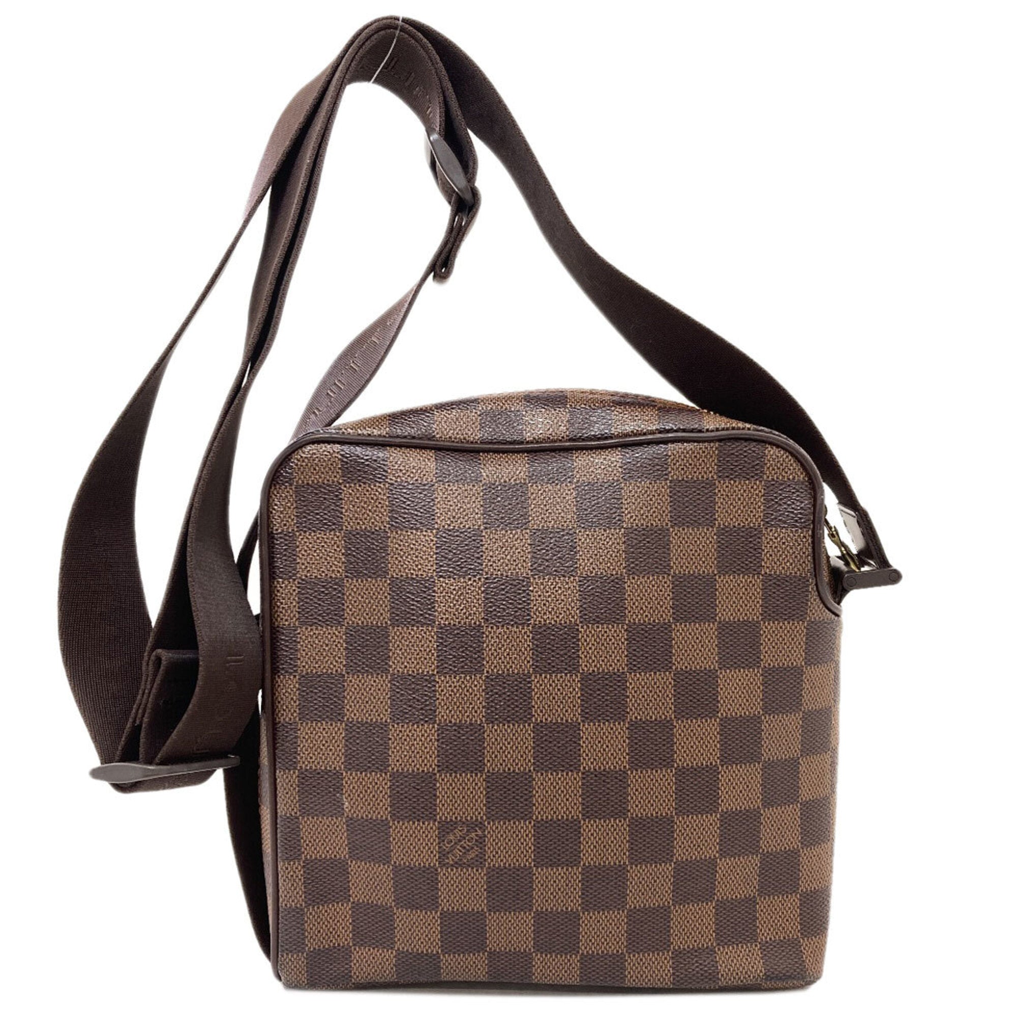 Louis Vuitton Damier Canvas Ebene Damier Canvas Shoulder Bag (Pre-Owned)