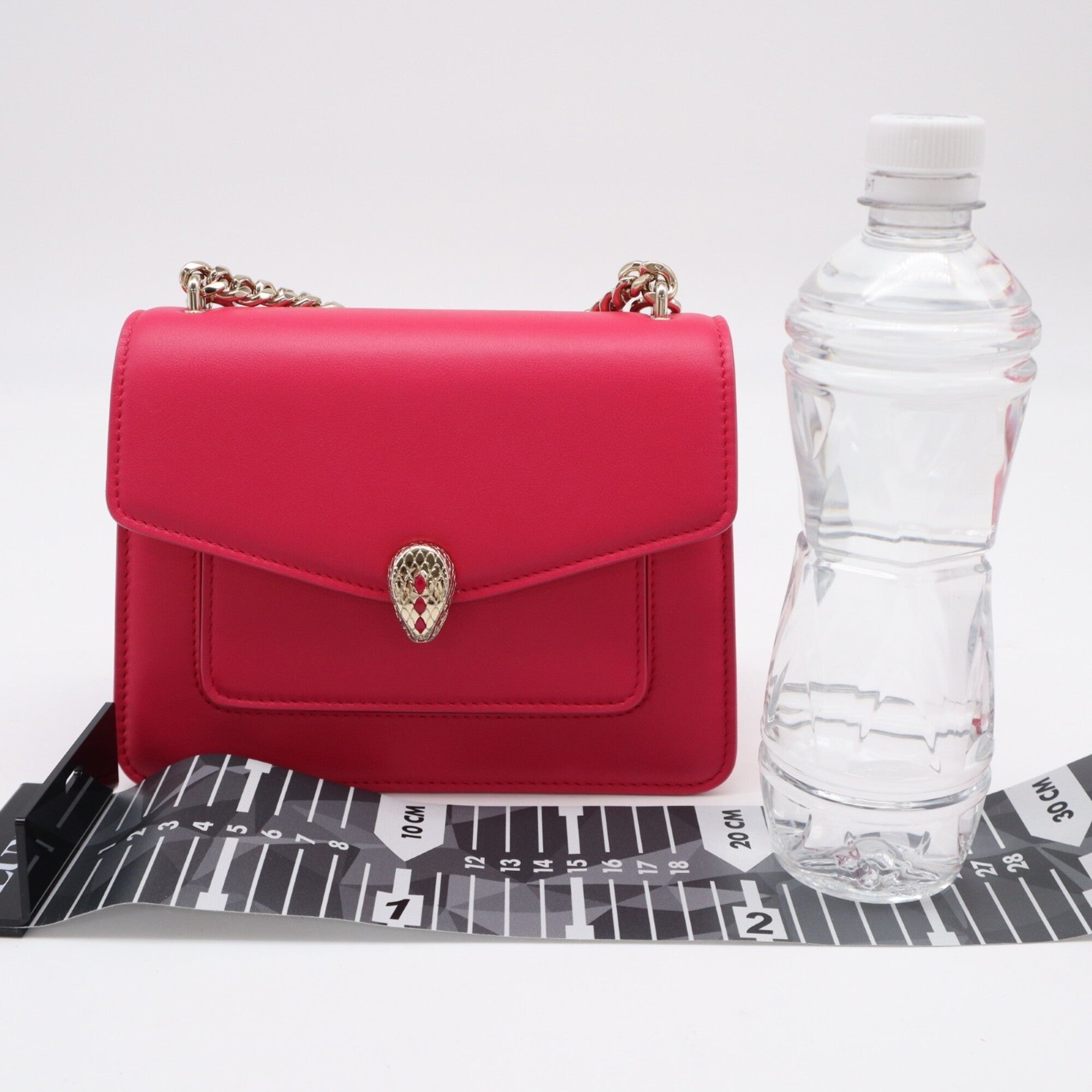 Bvlgari Pink Leather Handbag Shoulder Bag (Pre-Owned)