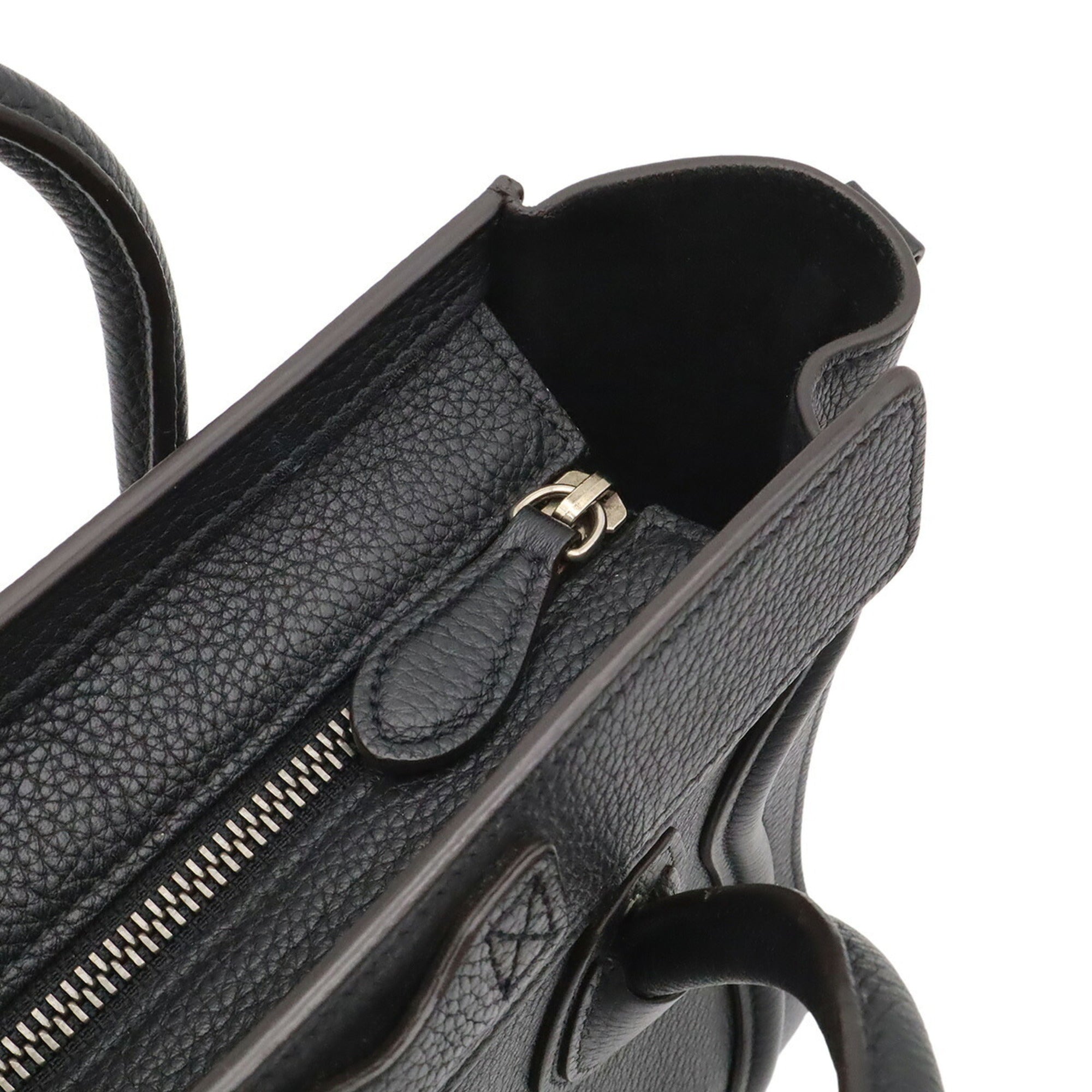 Celine Black Leather Handbag Shoulder Bag (Pre-Owned)