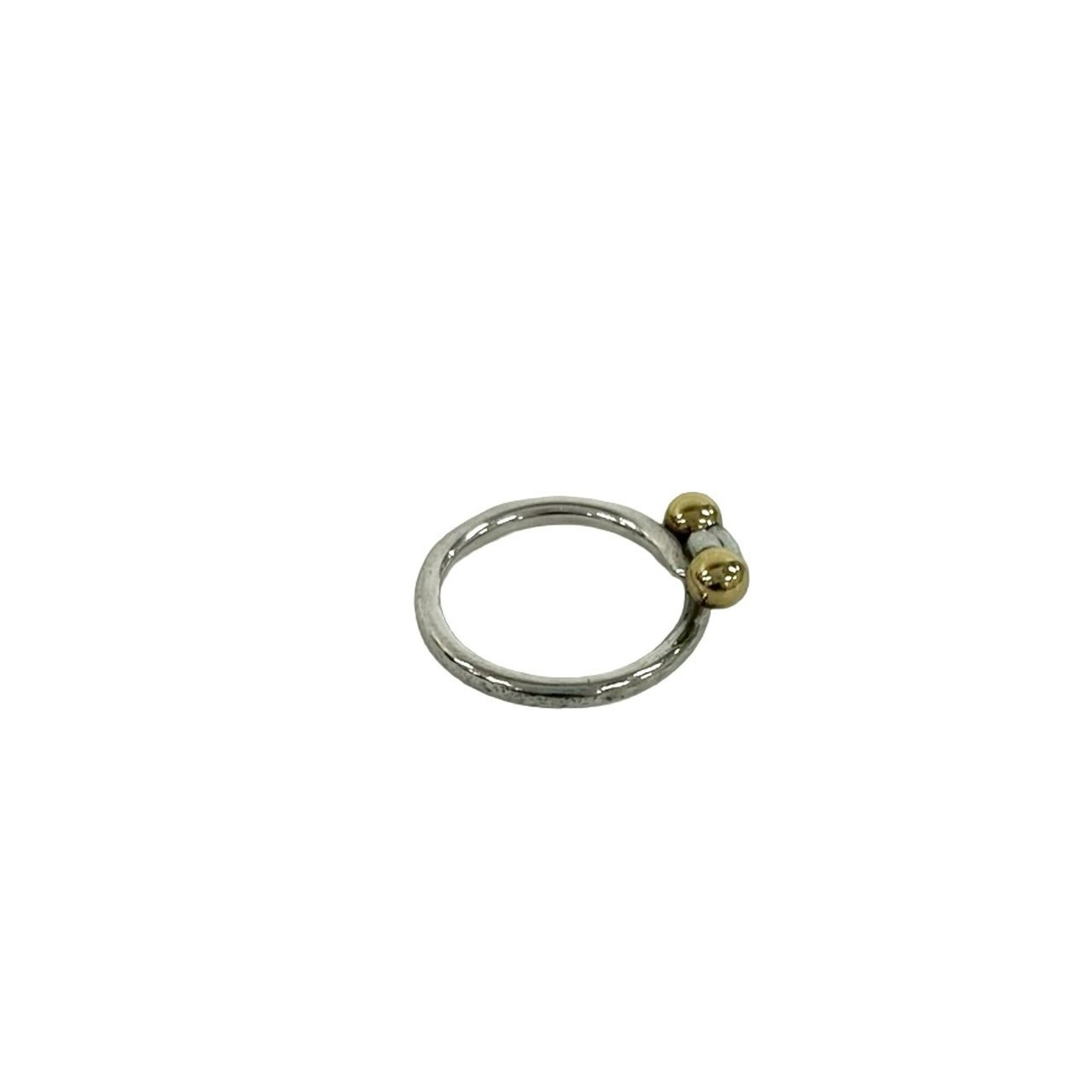 Tiffany Gold Silver Yellow Gold (18K) Silver 925 Band Ring (Pre-Owned)