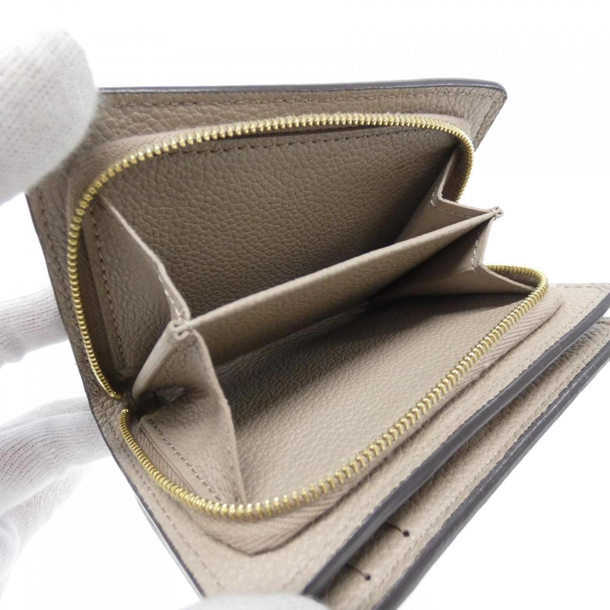 Louis Vuitton Beige Tourterelle Leather Wallet (Bi-Fold) (Pre-Owned)