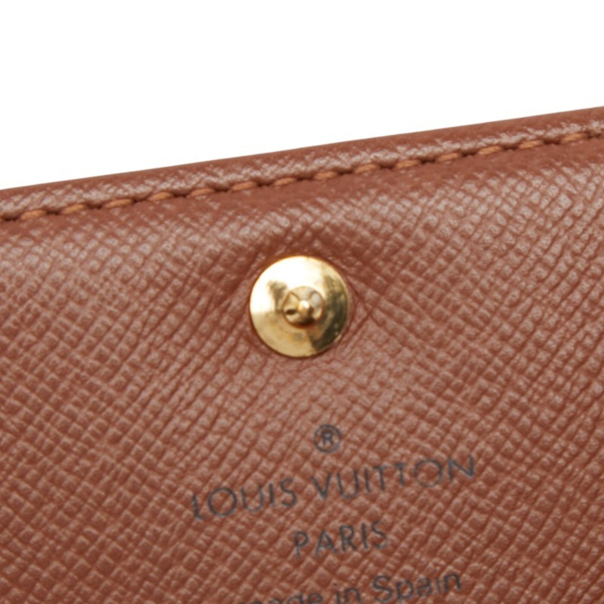 Louis Vuitton Brown Pvc Leather Long Wallet (Bi-Fold) (Pre-Owned)