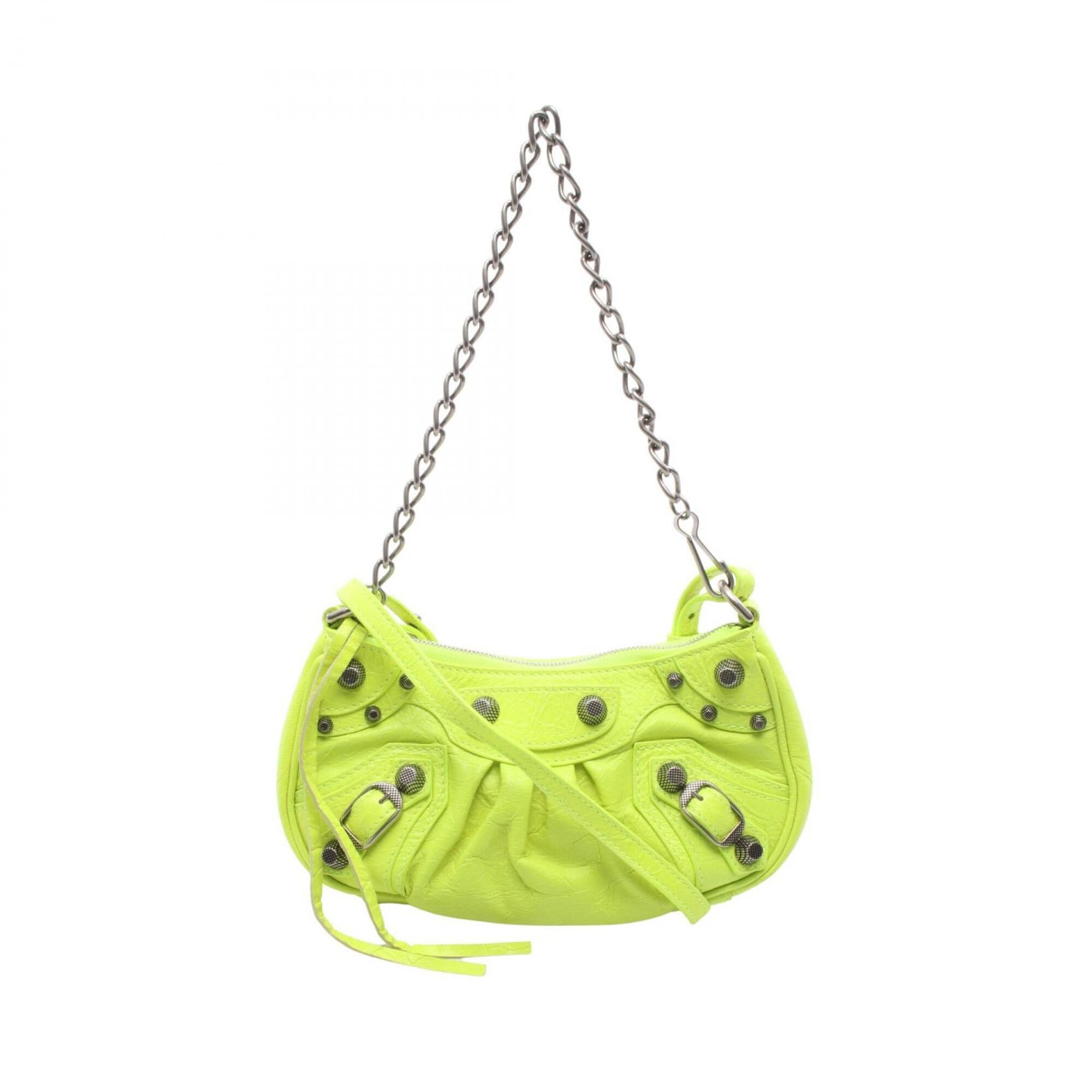 Balenciaga Yellow Leather Handbag (Pre-Owned)