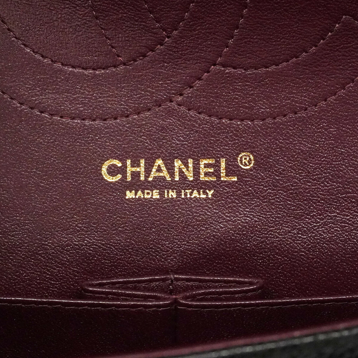 Chanel Black Grained Calfskin Shoulder Bag (Pre-Owned)