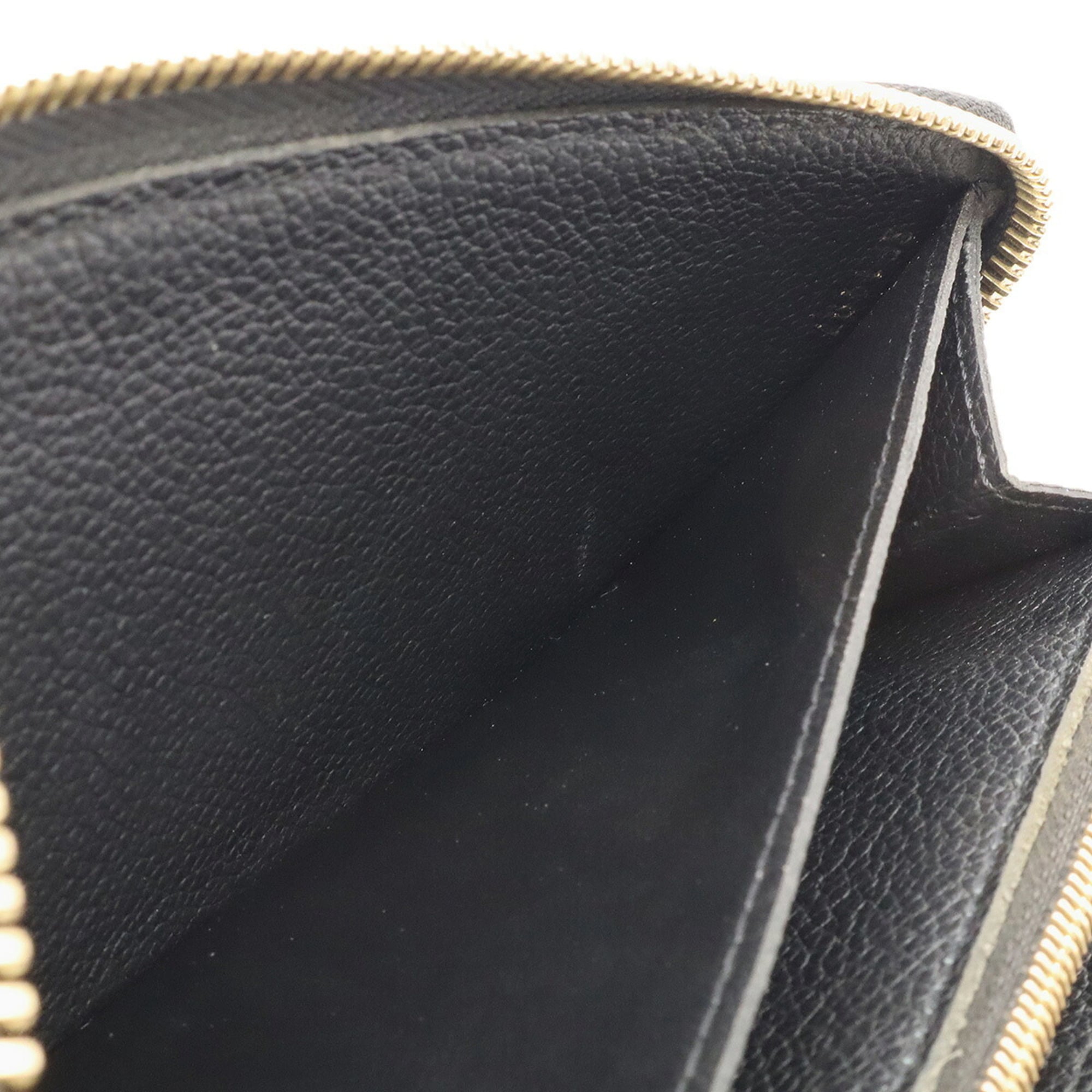 Louis Vuitton Noir Monogram Empreinte Leather Long Wallet (Bi-Fold) (Pre-Owned)
