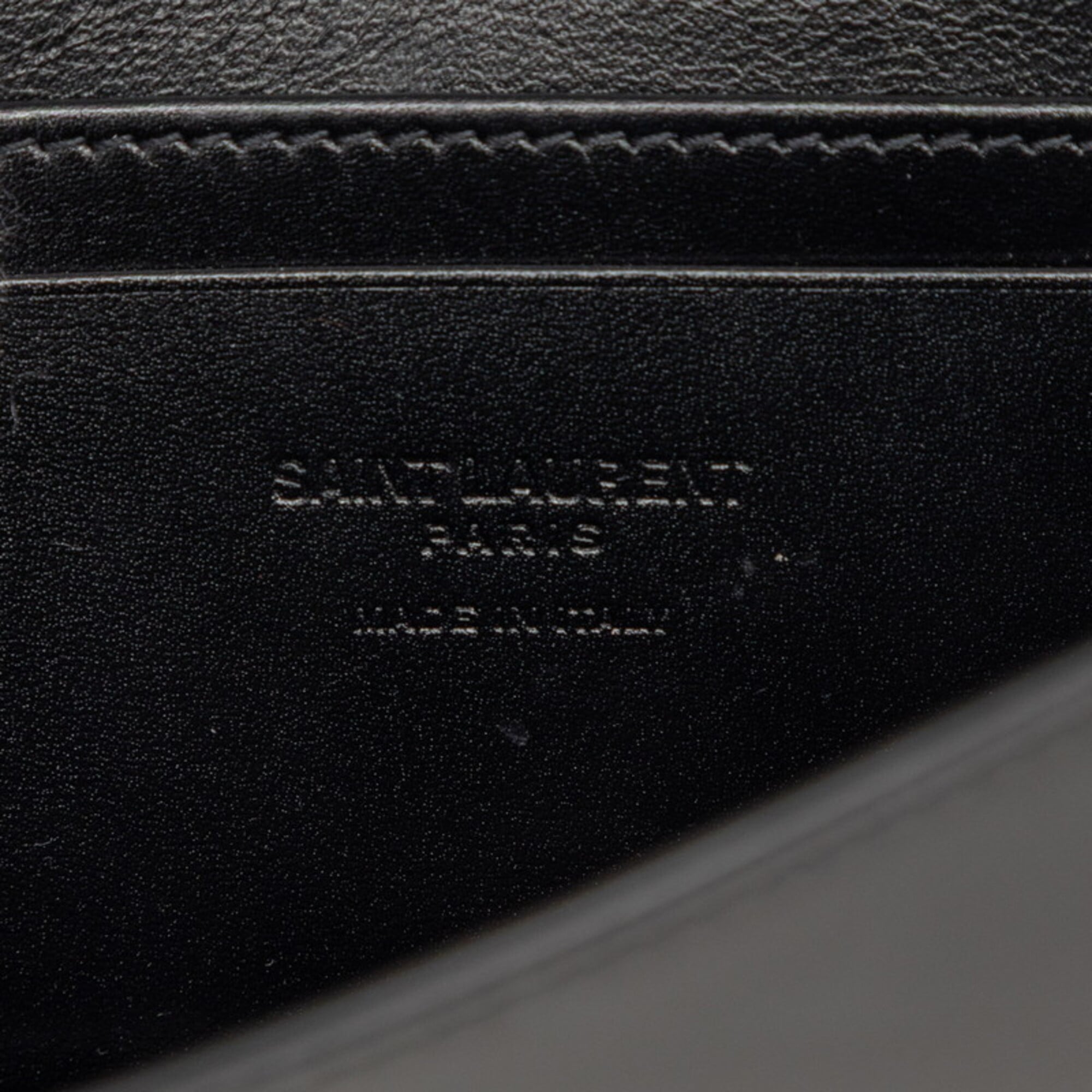 Saint Laurent Black Leather Shoulder Bag (Pre-Owned)