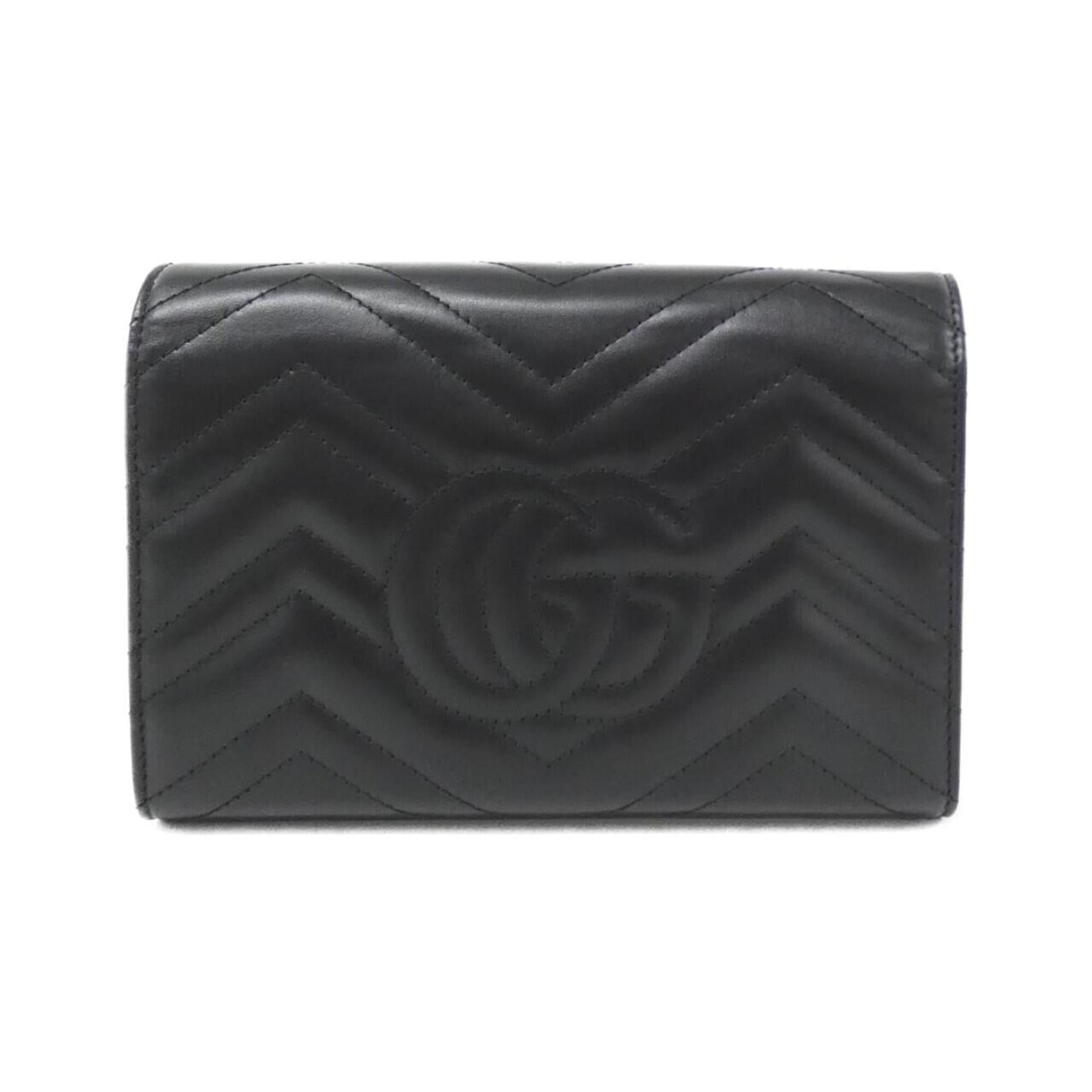 Gucci Gg Marmont Black Quilting Shoulder Bag (Pre-Owned)