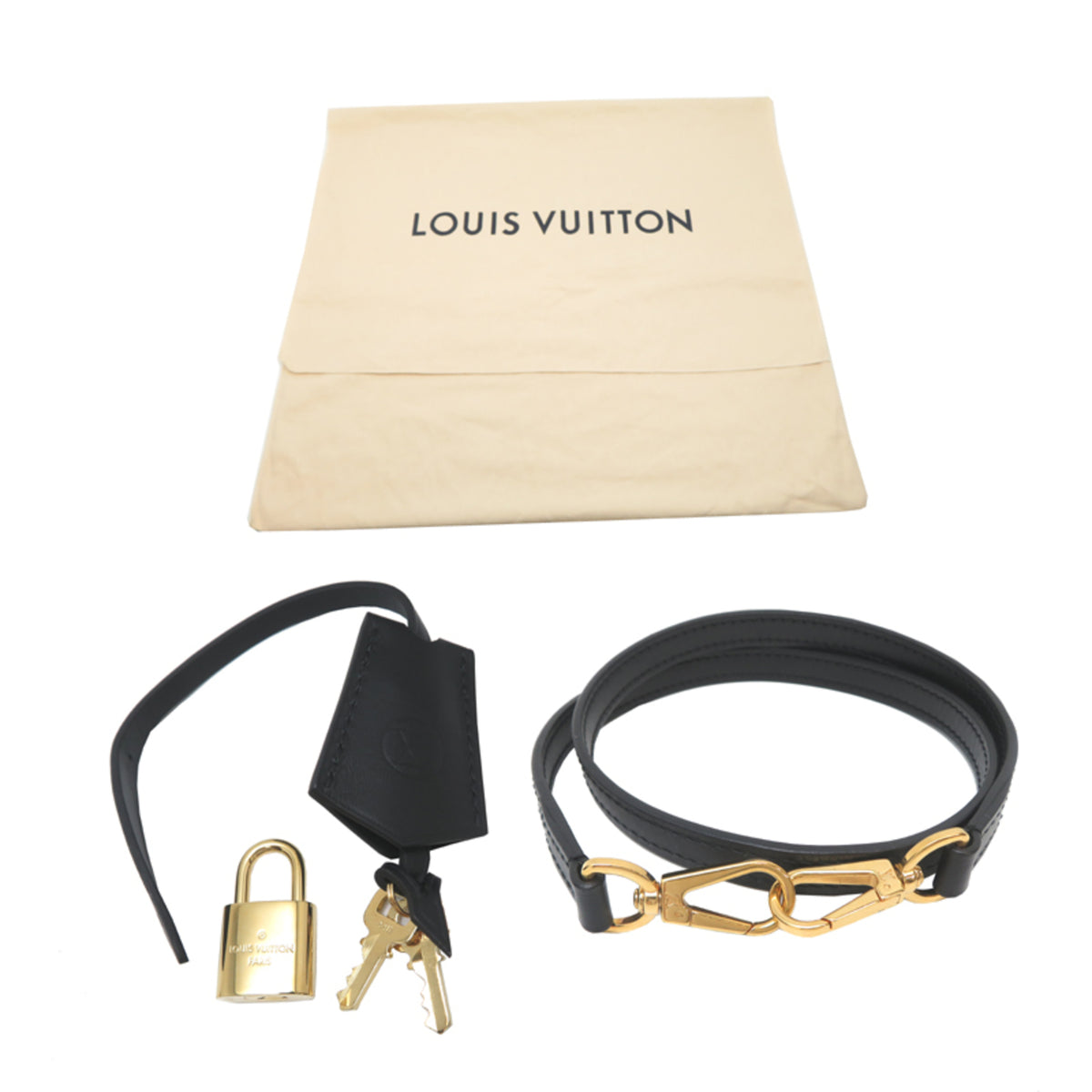 Louis Vuitton Black Noir Monogram Shadow Handbag (Pre-Owned)