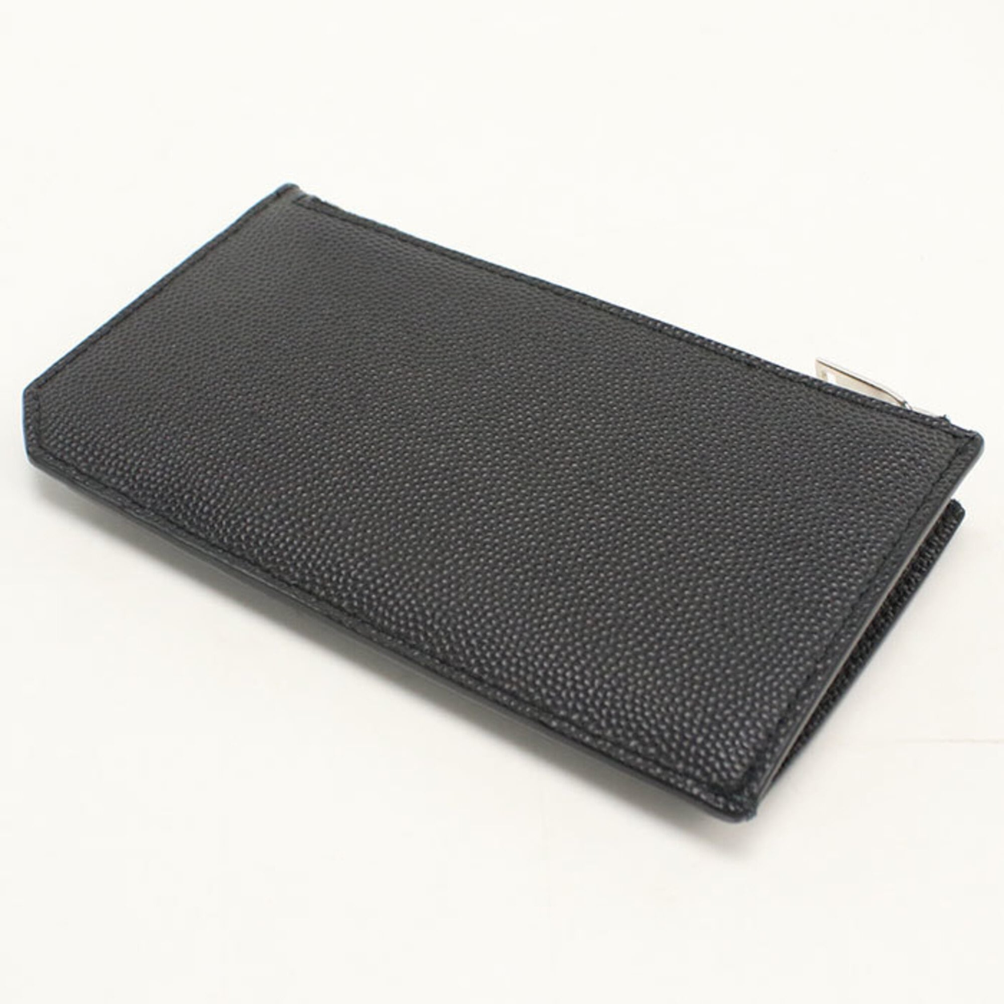 Saint Laurent Black Leather Coin Purse/Coin Case (Pre-Owned)