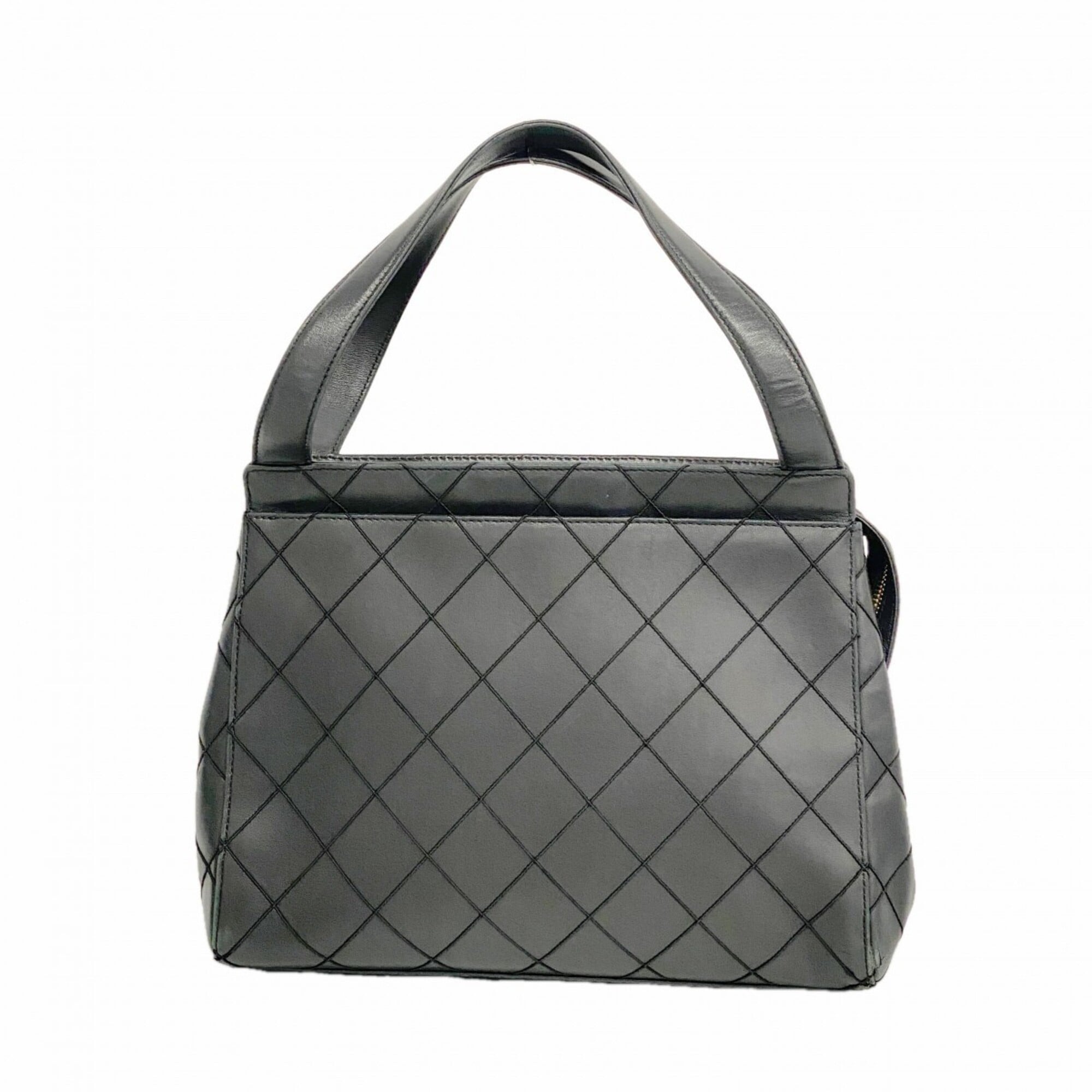 Chanel Black Leather Tote Bag (Pre-Owned)