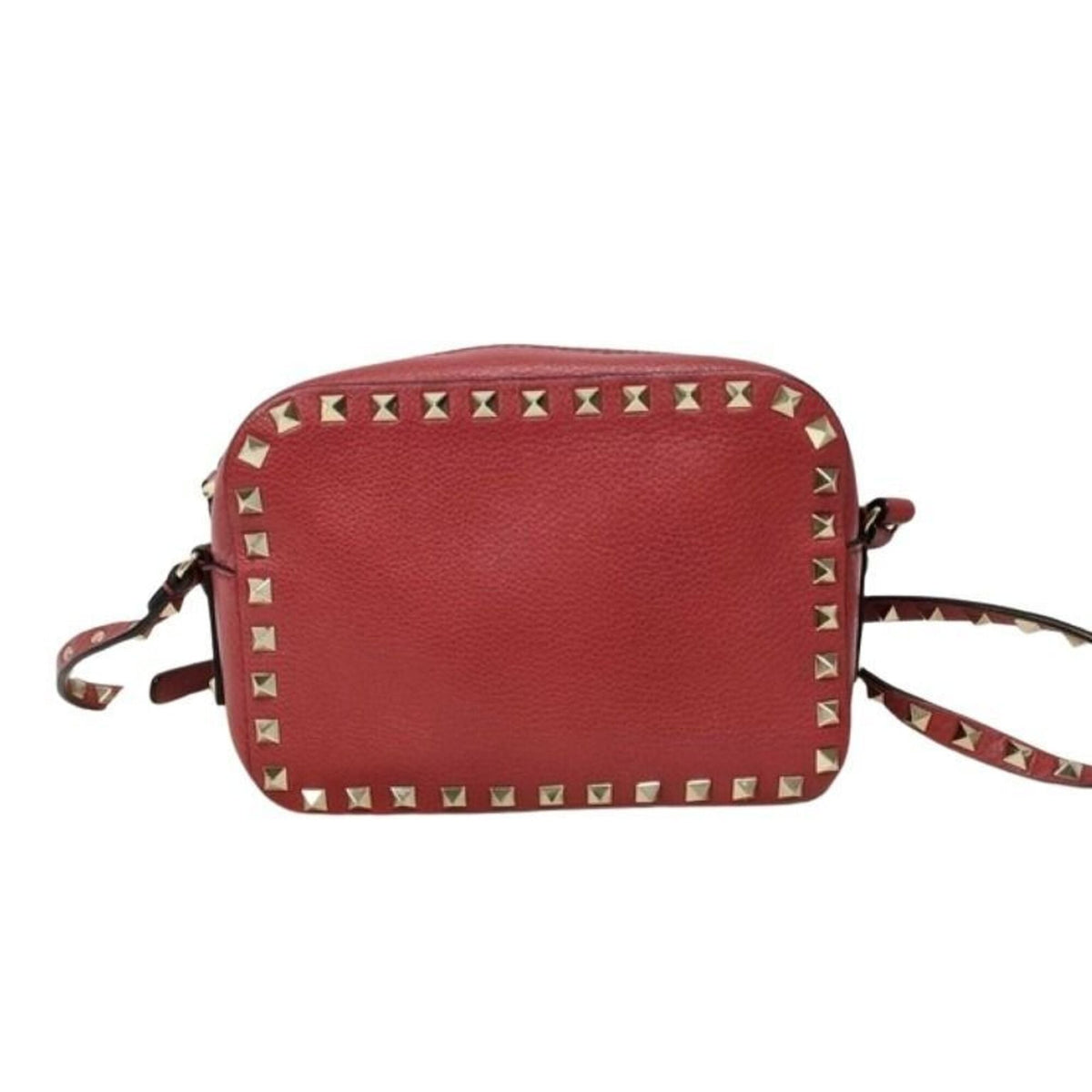 Valentino Garavani Red Color Leather Shoulder Bag (Pre-Owned)