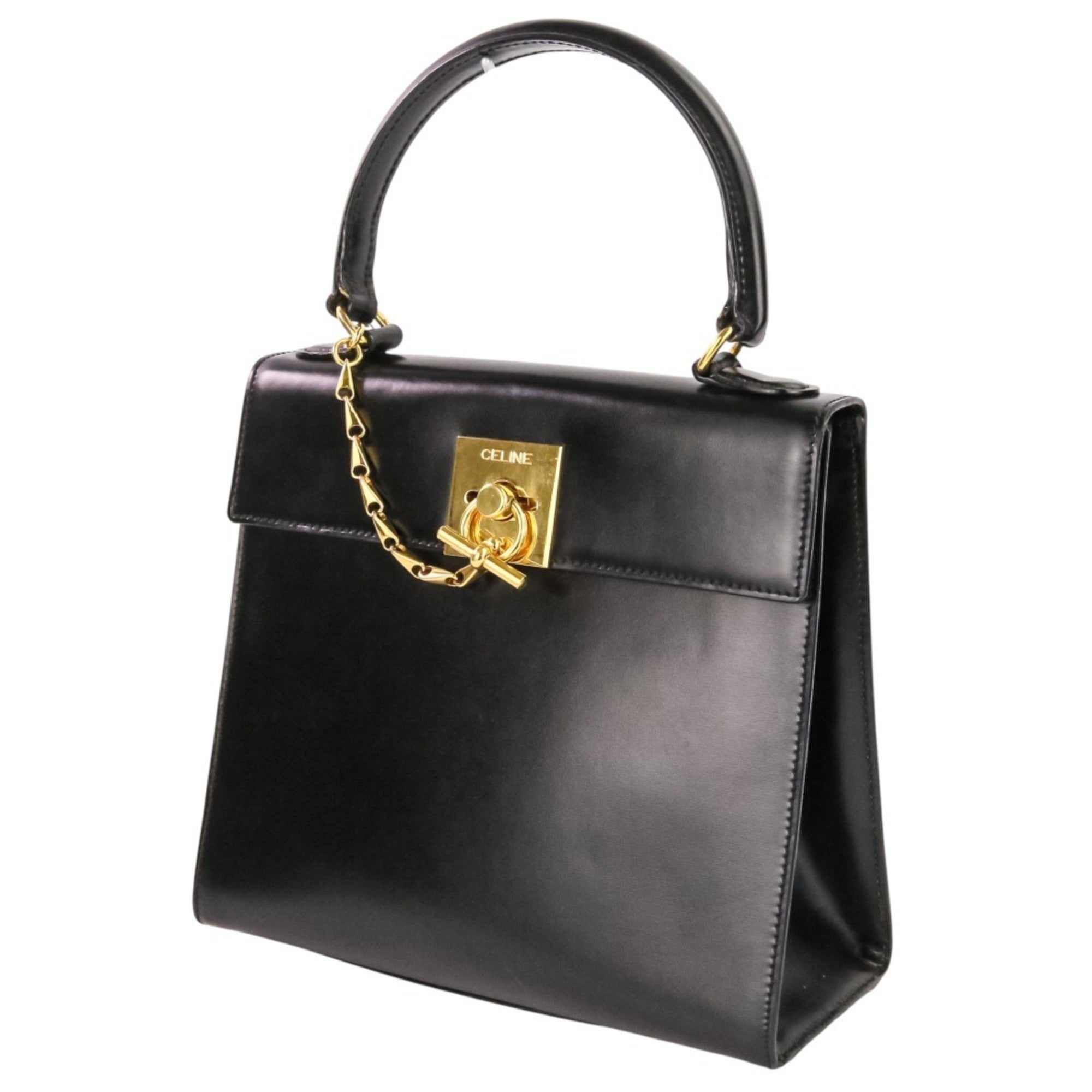 Celine Black Leather Handbag (Pre-Owned)