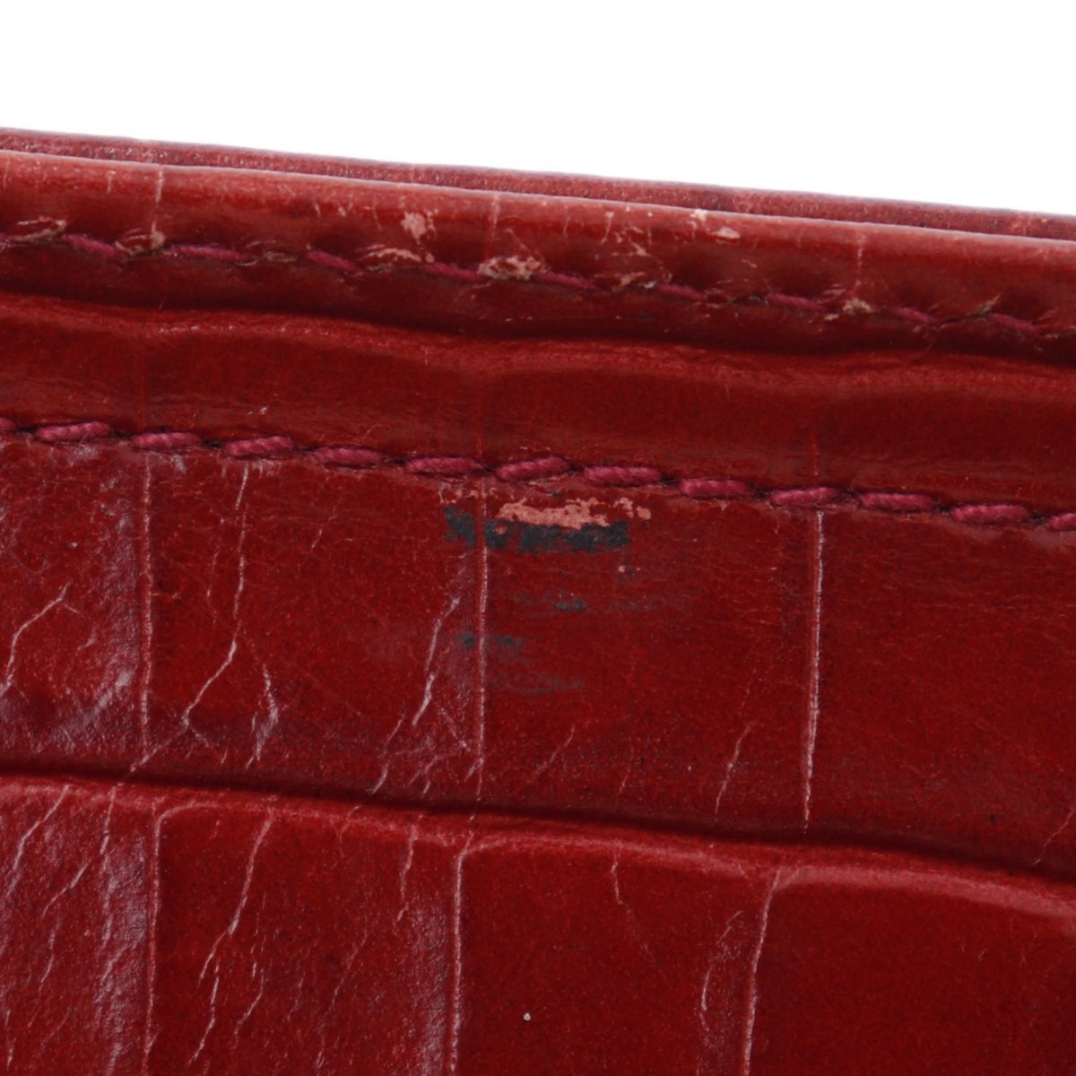 Salvatore Ferragamo Red Color Leather Shoulder Bag (Pre-Owned)