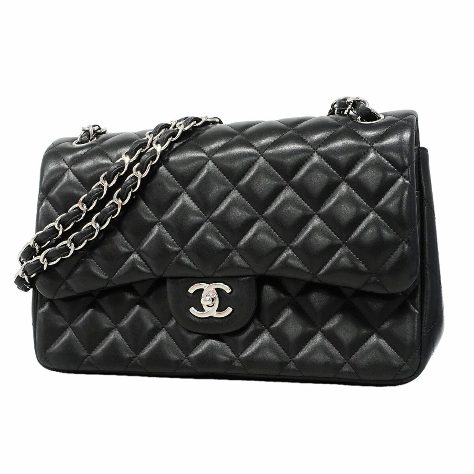 Chanel Black Leather Shoulder Bag (Pre-Owned)