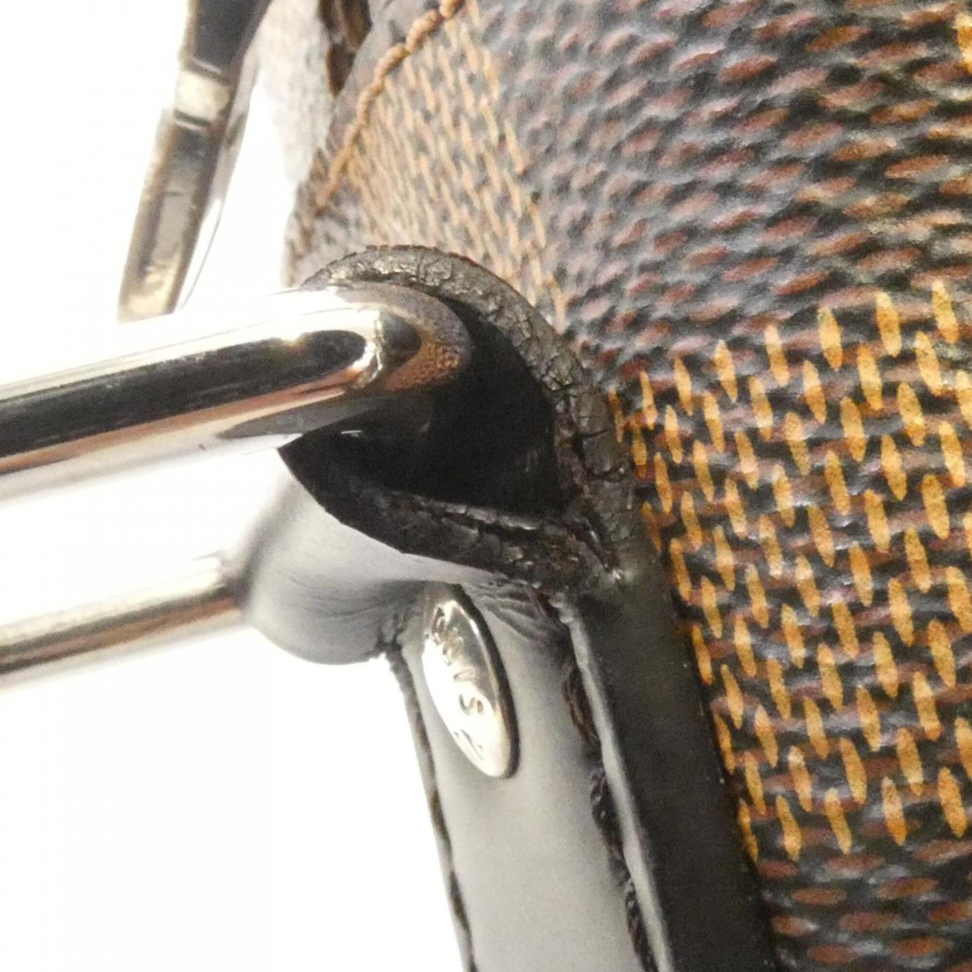 Louis Vuitton Ebene Coated Canvas Shoulder Bag (Pre-Owned)