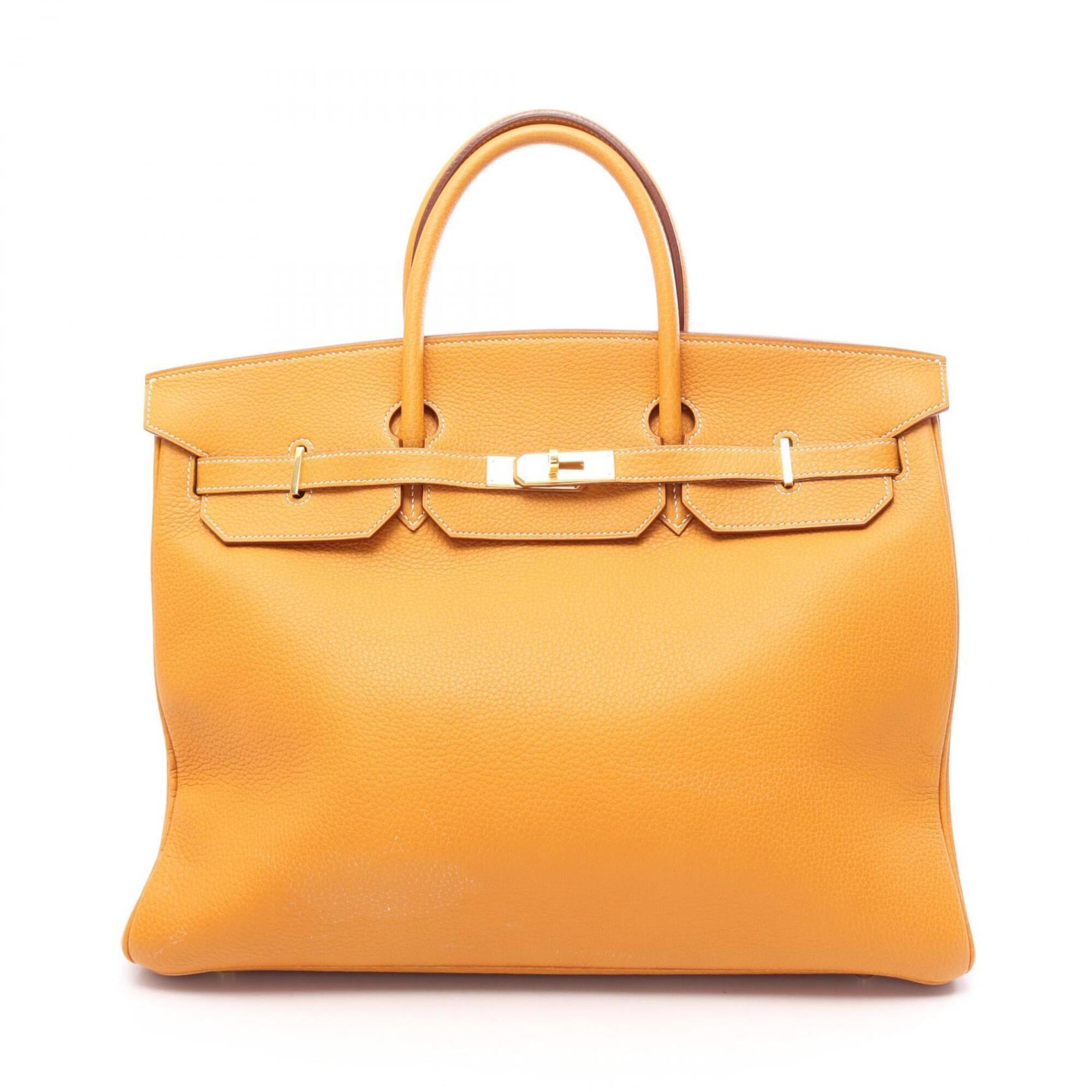 Hermes Yellow Togo Leather Handbag (Pre-Owned)