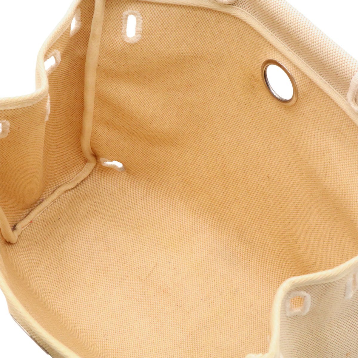 Hermes Her Bag Light Brown Natural Toile H Leather Backpack (Pre-Owned)