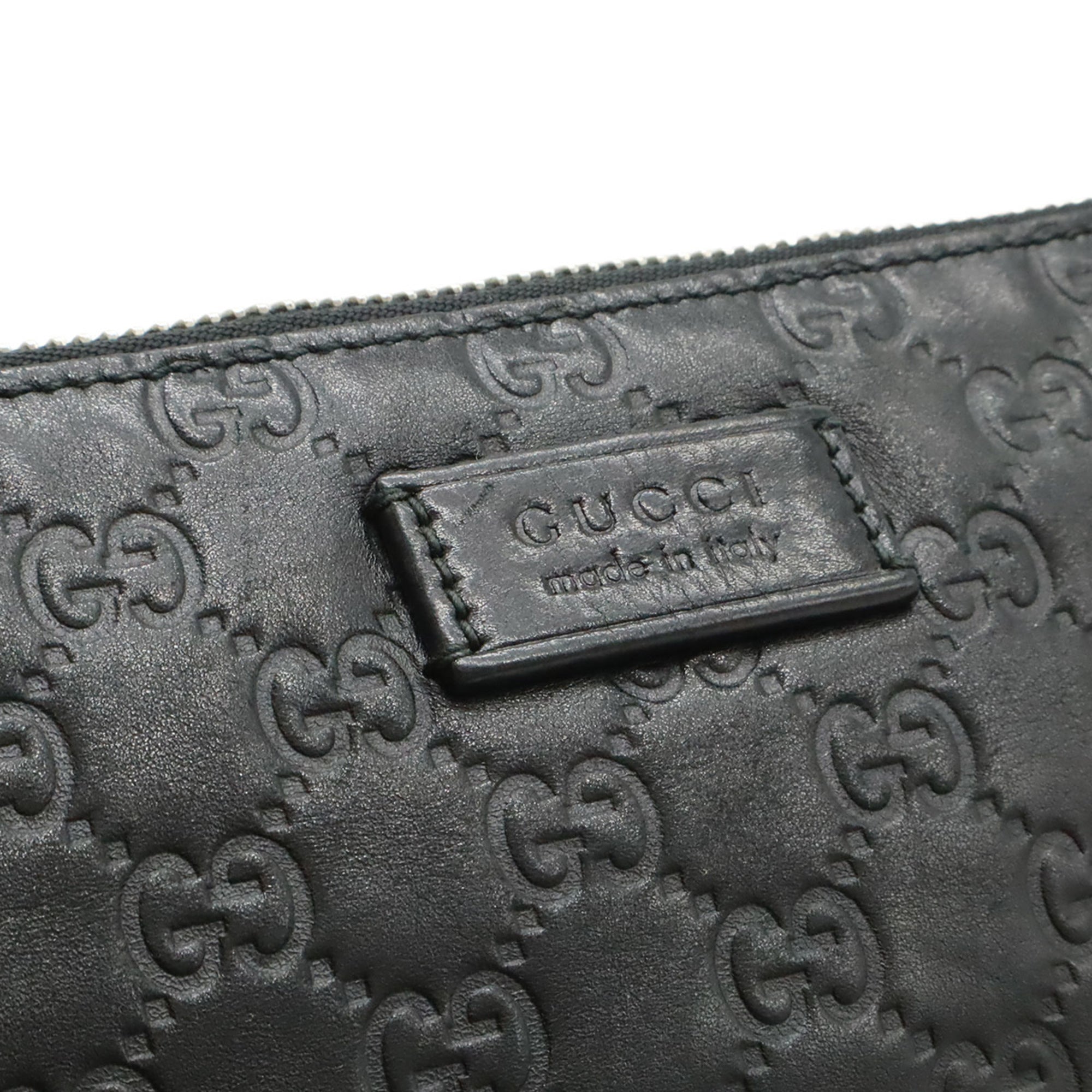 Gucci Black Leather Clutch Bag (Pre-Owned)