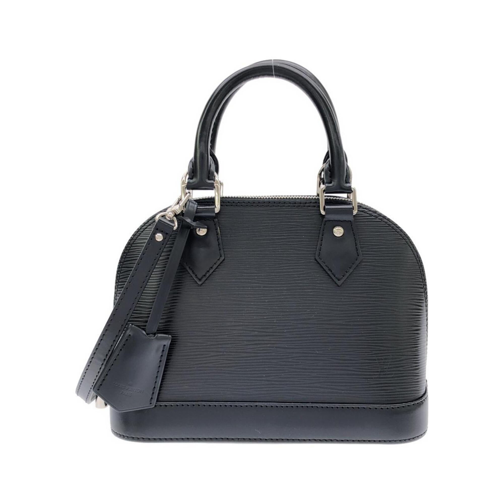 Louis Vuitton Black Leather Handbag (Pre-Owned)