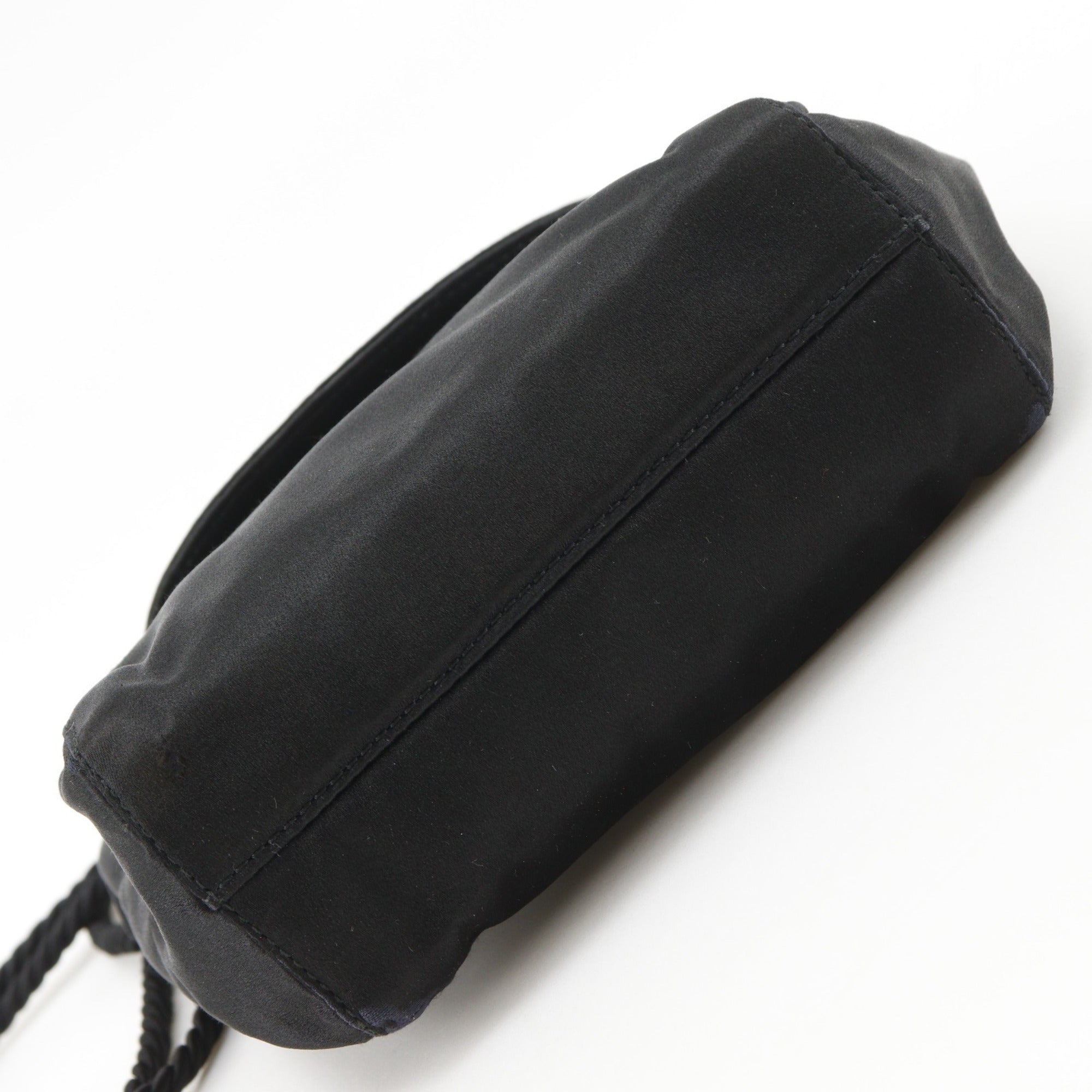 Prada Black Satin Shoulder Bag (Pre-Owned)