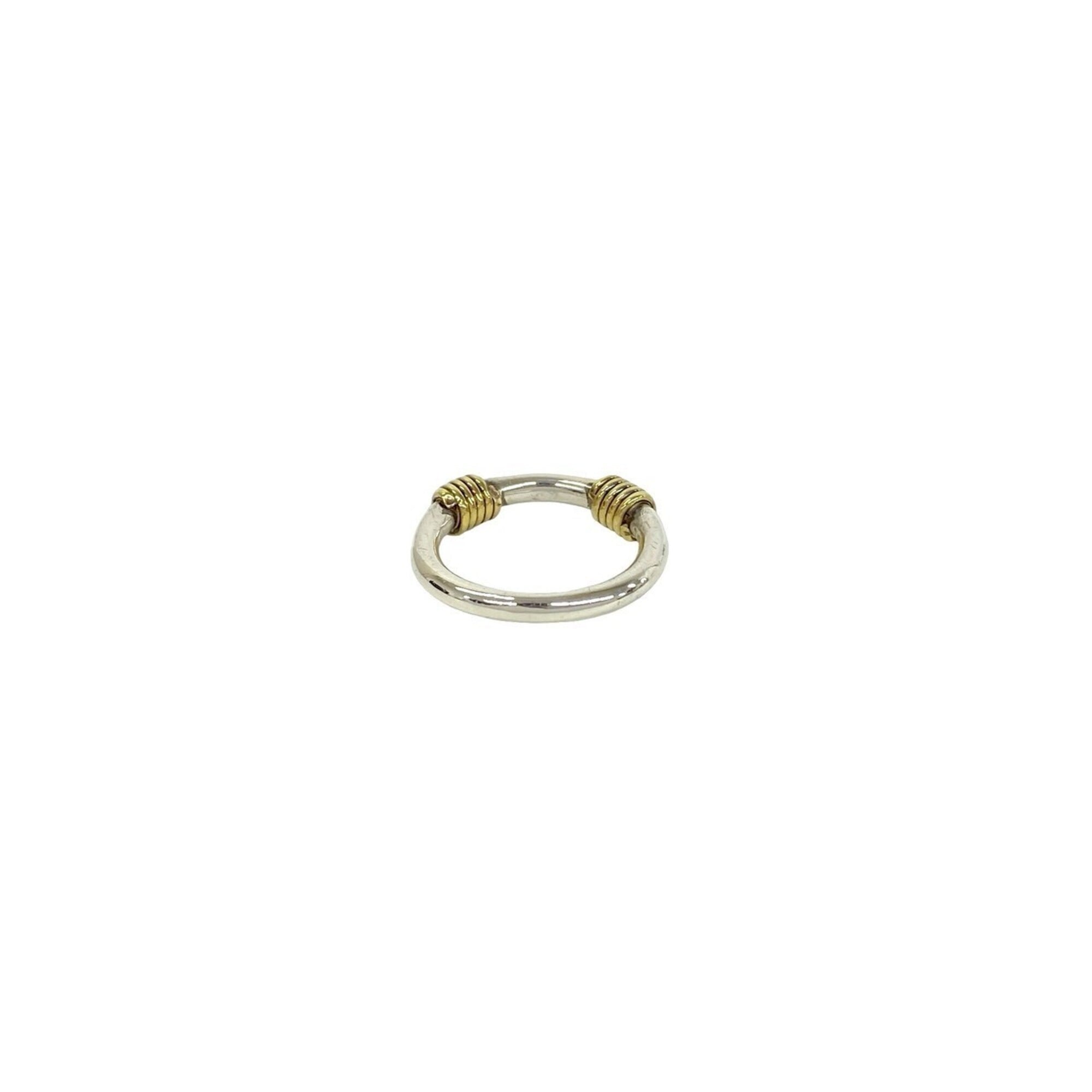 Tiffany Gold Silver Yellow Gold (18K) Silver 925 Band Ring (Pre-Owned)
