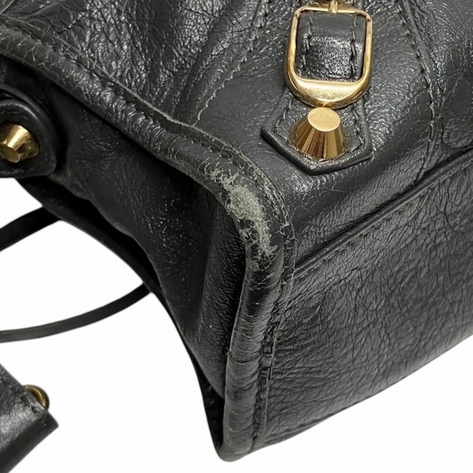 Balenciaga Gray Leather Handbag (Pre-Owned)