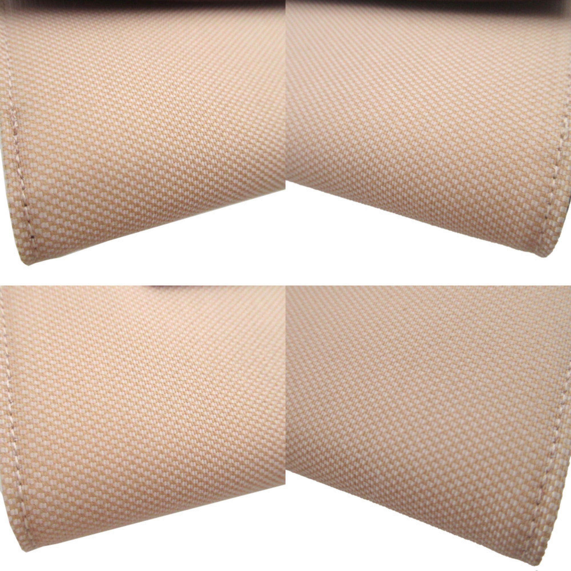 Bvlgari Beige Bordeaux Canvas Wallet (Bi-Fold) (Pre-Owned)