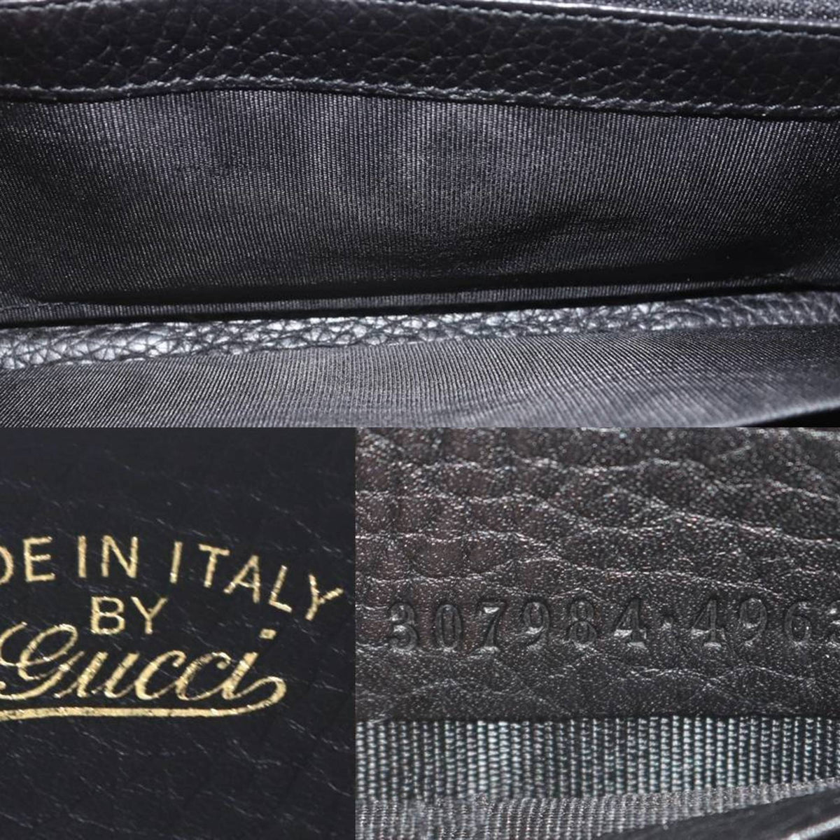 Gucci Black Long Wallet (Bi-Fold) (Pre-Owned)