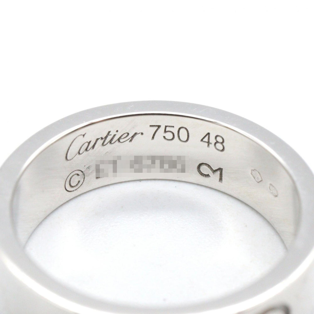 Cartier White Gold White Gold (18K) Band Ring (Pre-Owned)