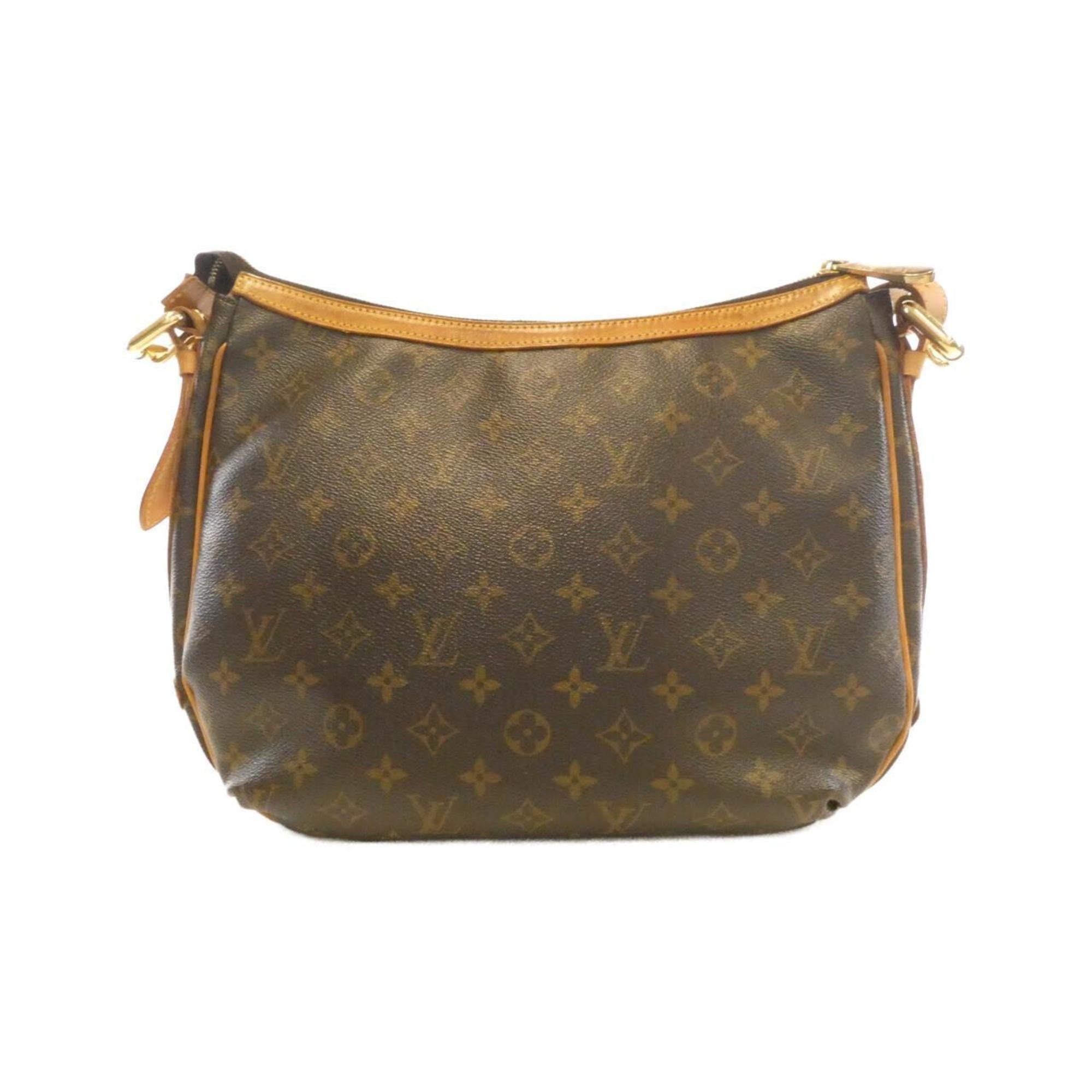 Louis Vuitton Marron Coated Canvas Shoulder Bag (Pre-Owned)