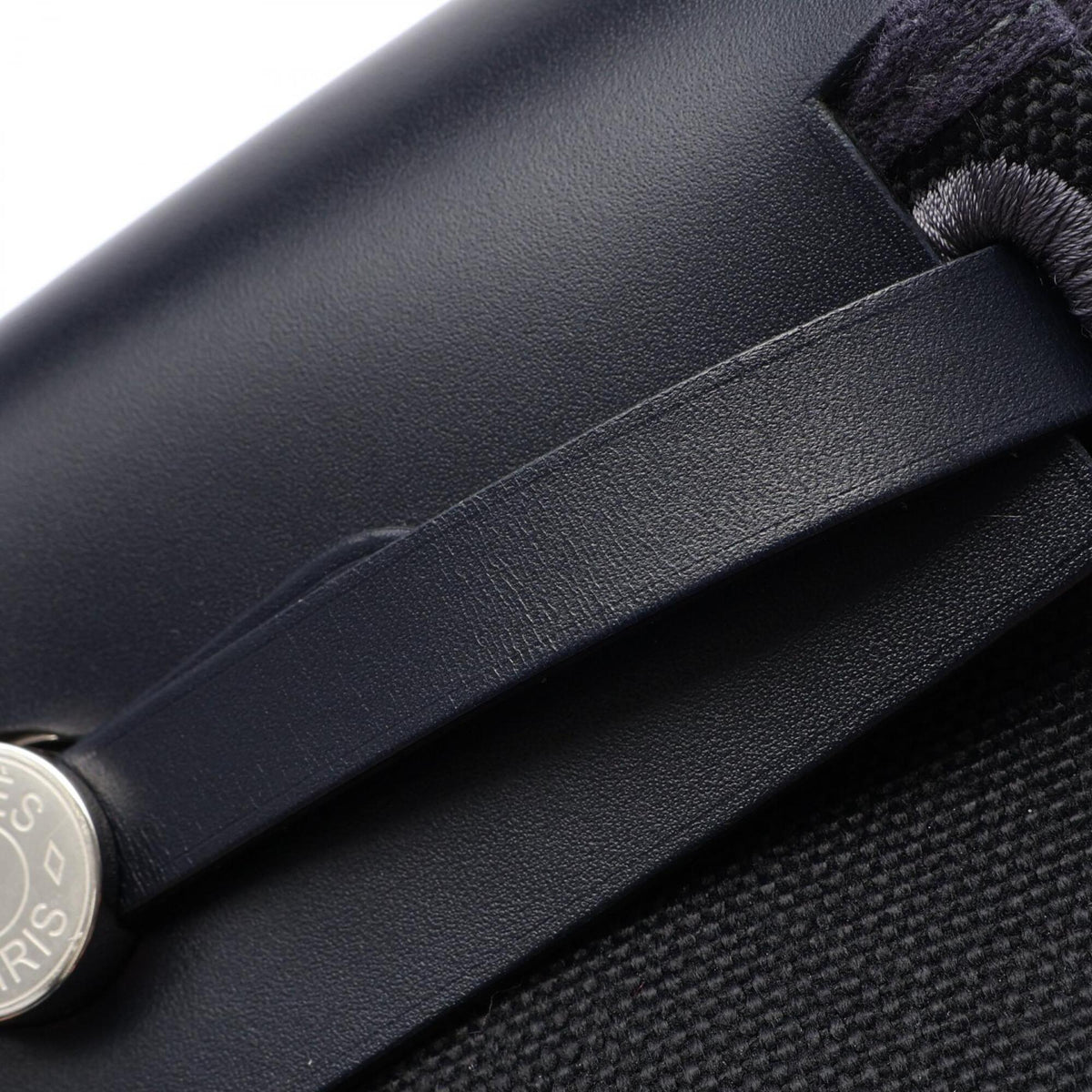 Hermes Black Blue Nuit Navy Handbag Shoulder Bag (Pre-Owned)
