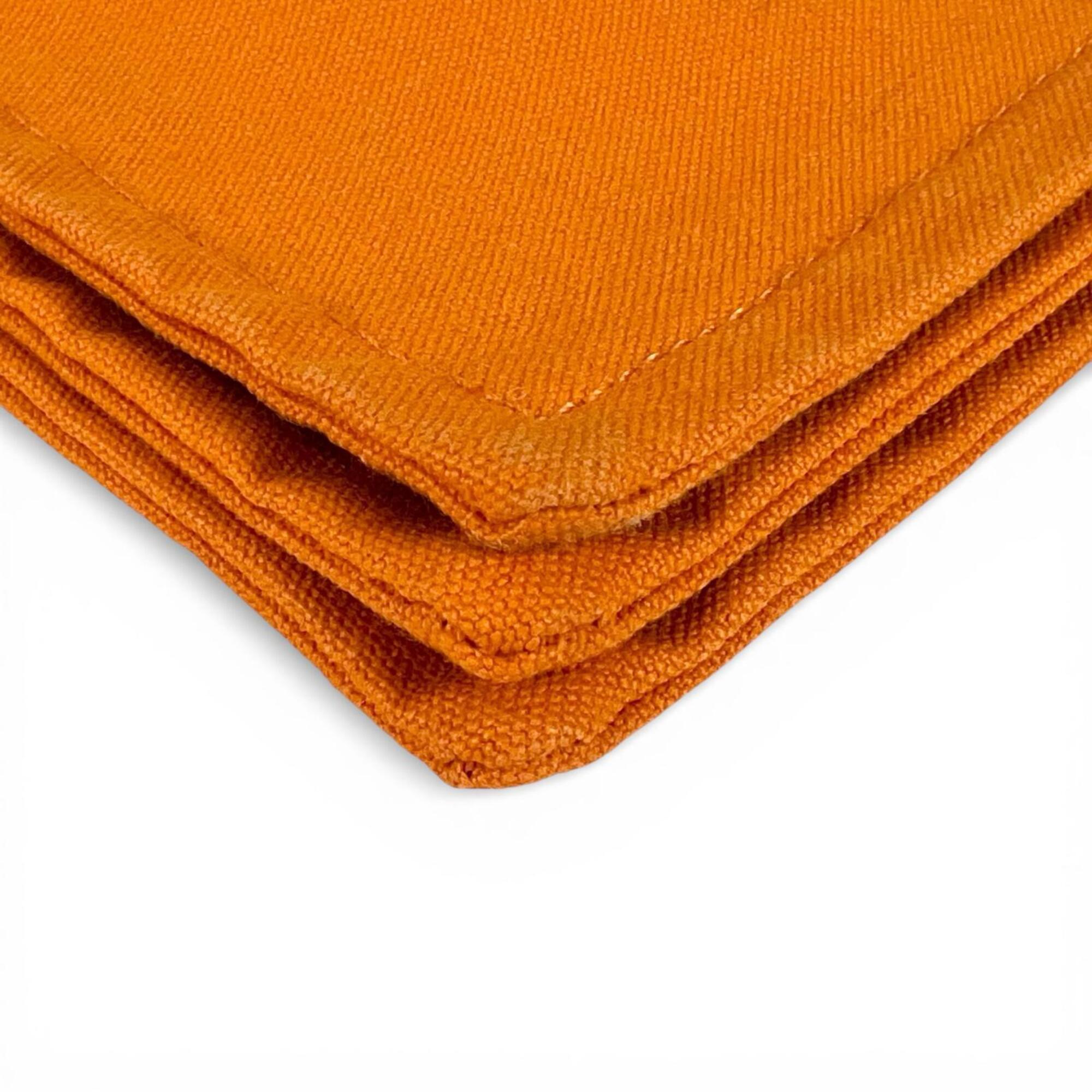 Hermes Orange Cotton Pouch (Pre-Owned)