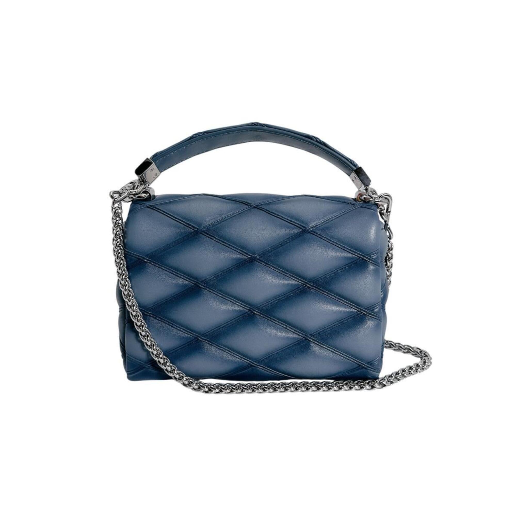 Louis Vuitton Blue Leather Handbag (Pre-Owned)
