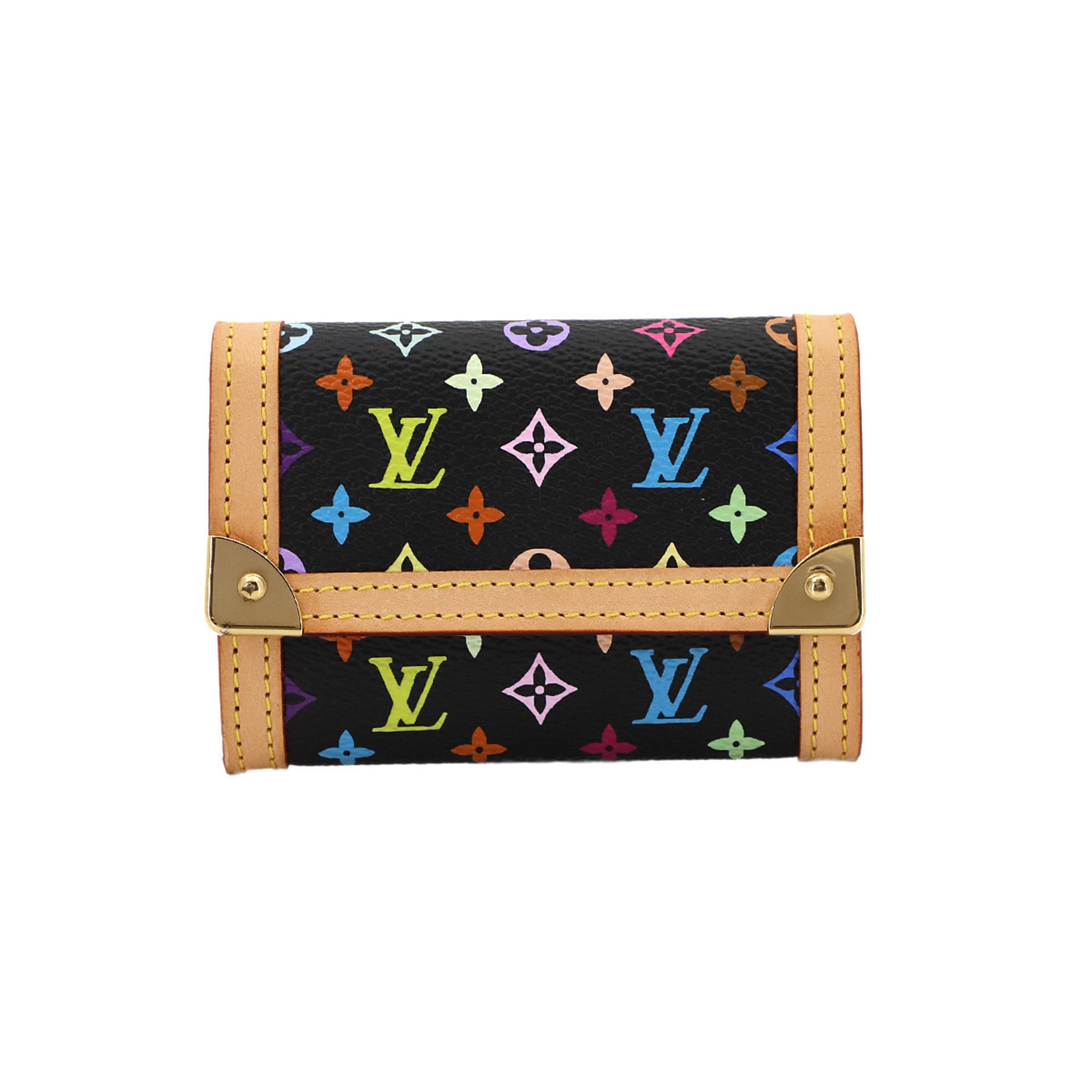 Louis Vuitton Noir Monogram Multicolore Canvas Coin Purse/Coin Case (Pre-Owned)